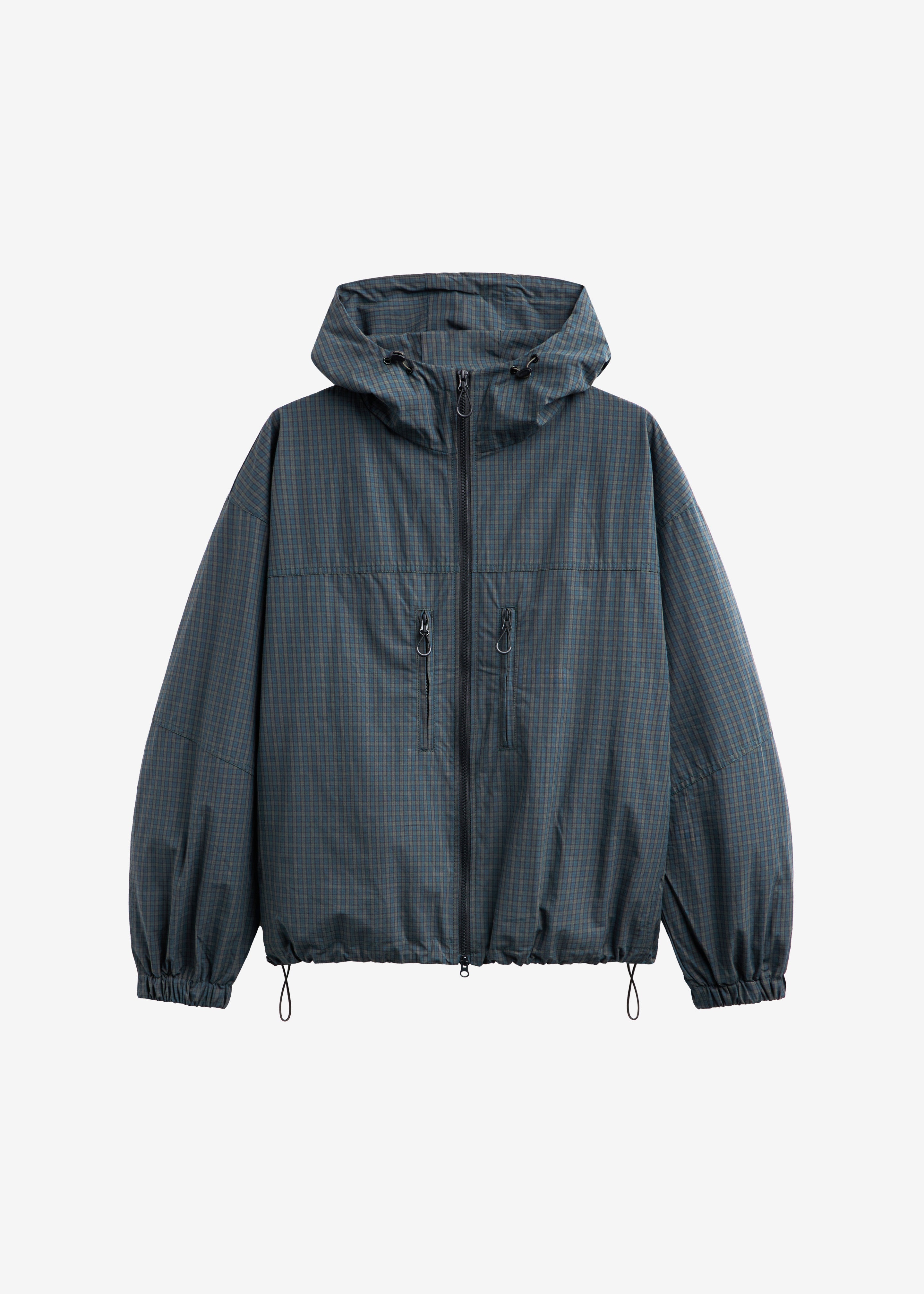 Bristol Windbreaker Jacket - Green Plaid - 10