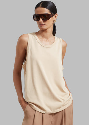 Briston Boxy Tank - Beige