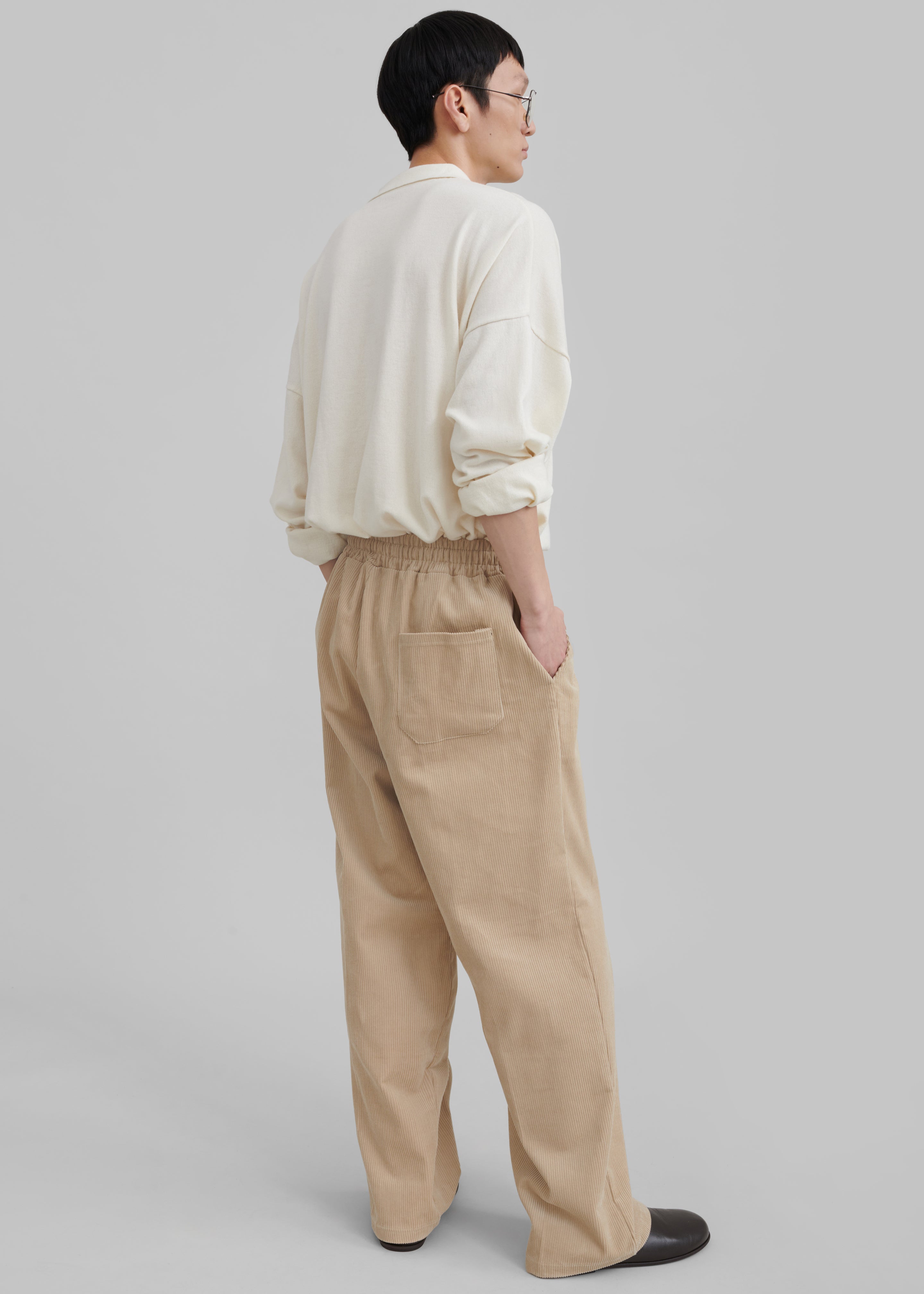 Brixton Corduroy Joggers - Beige - 6