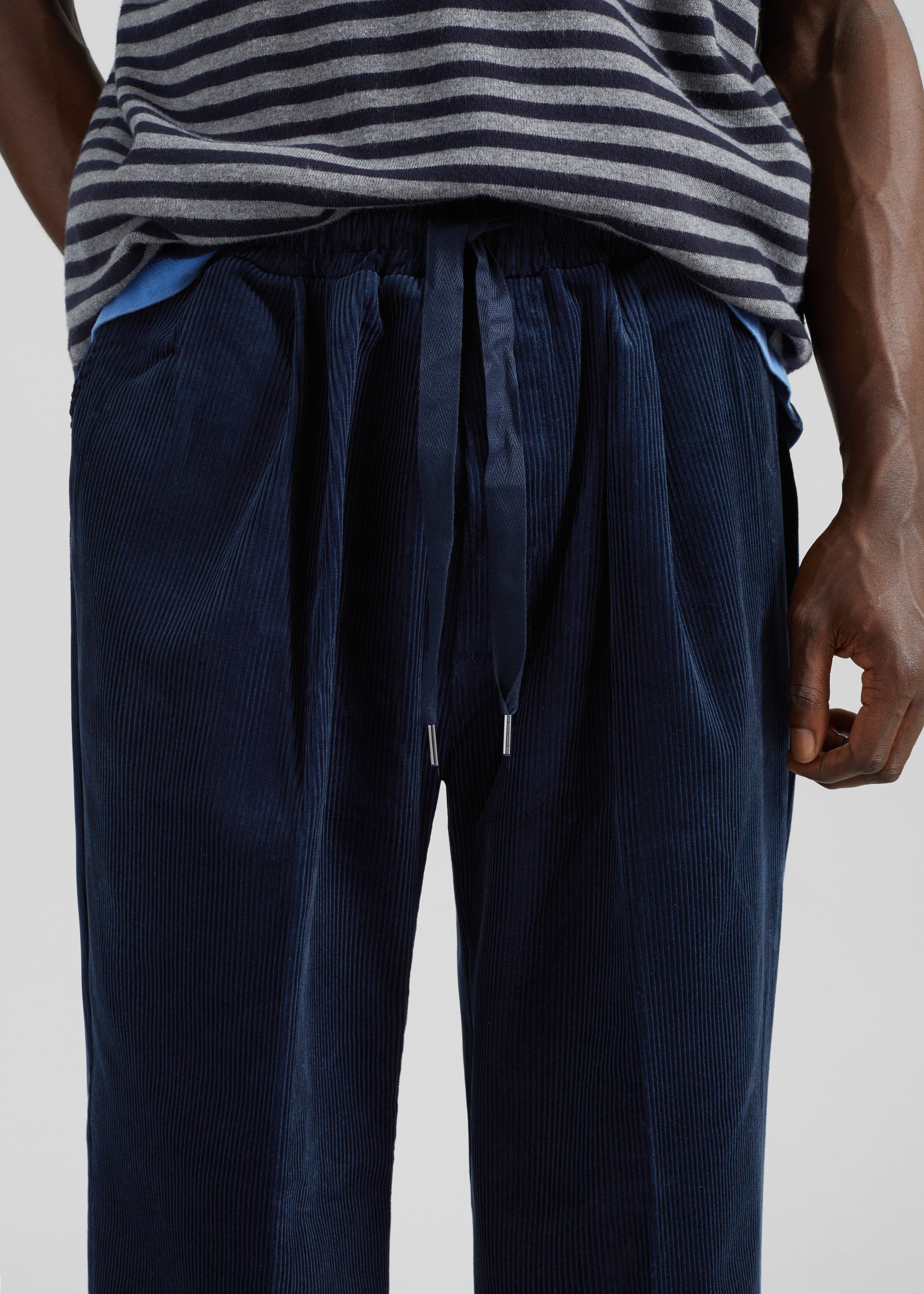 Brixton Corduroy Joggers - Navy - 9