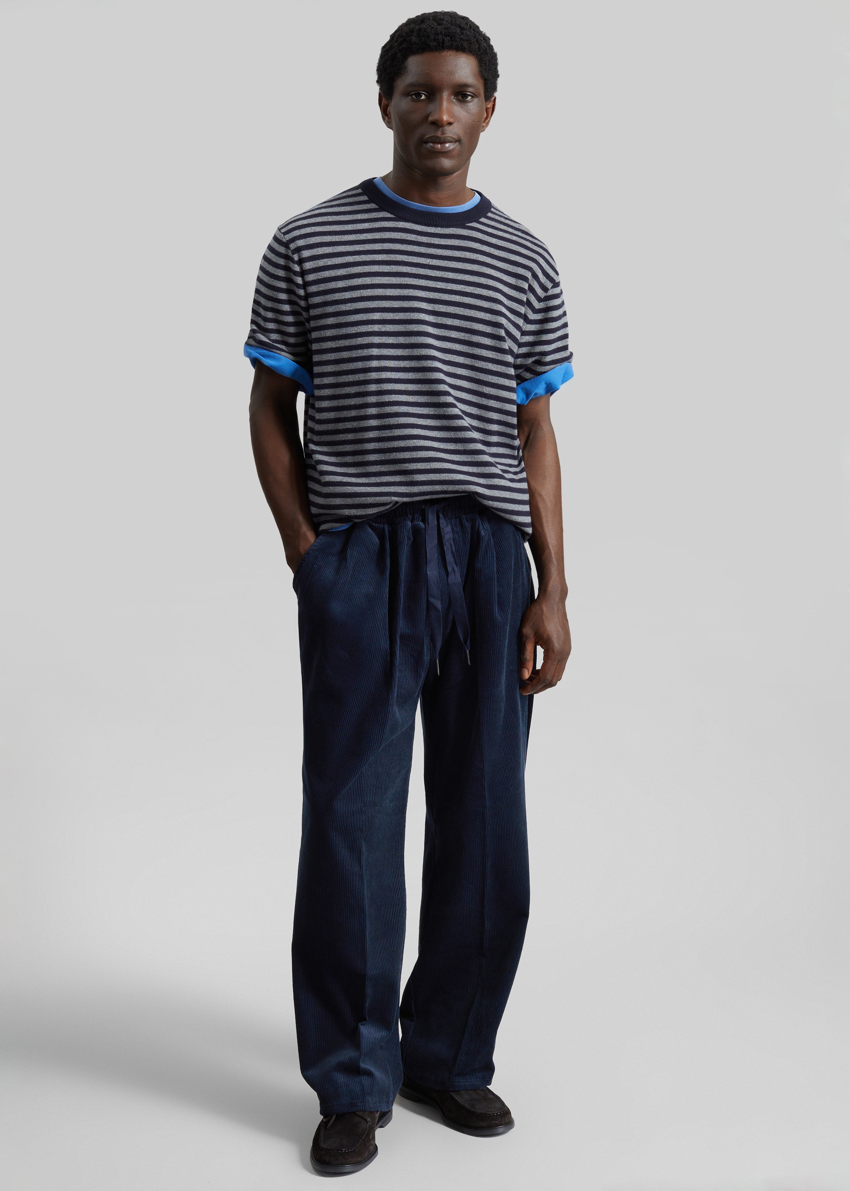 Brixton Corduroy Joggers - Navy – The Frankie Shop