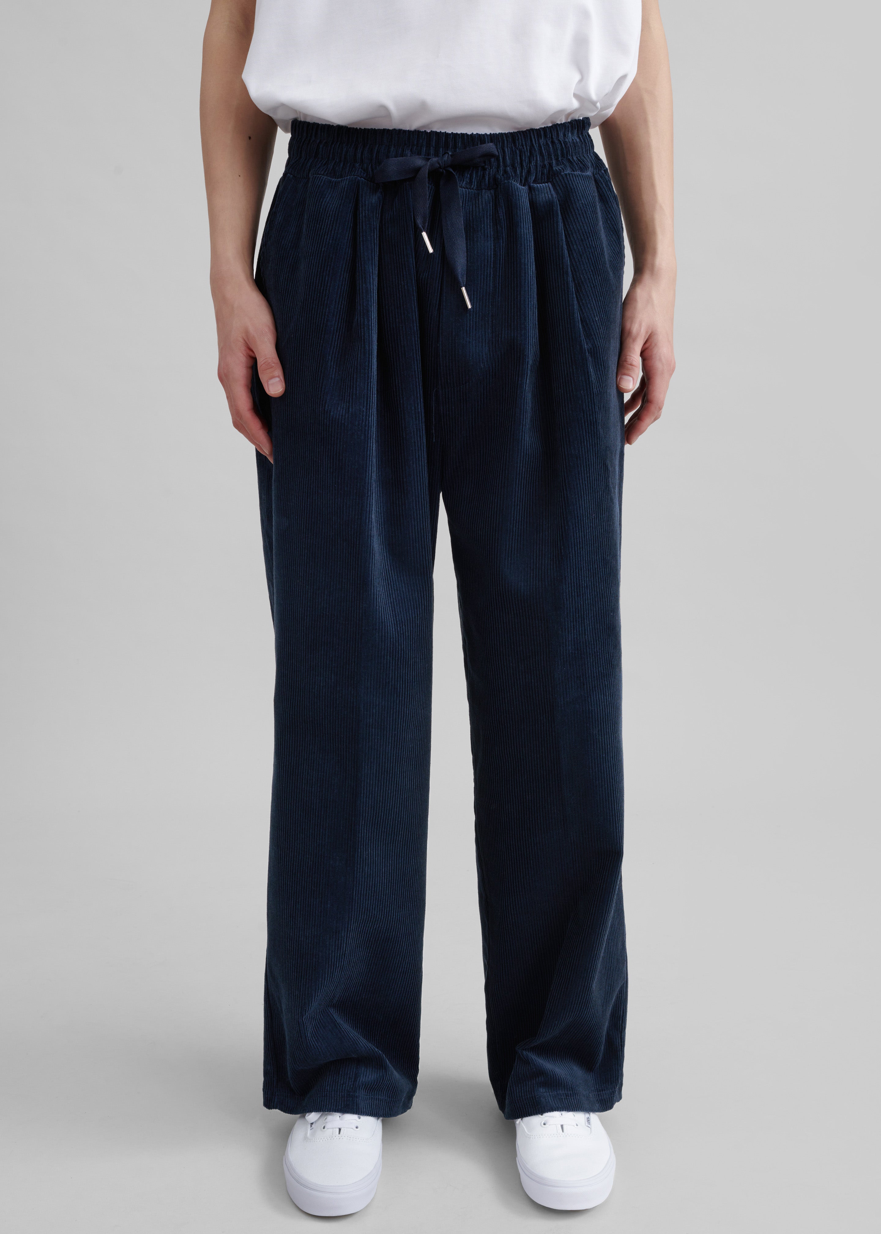 Brixton Corduroy Joggers - Navy - 2