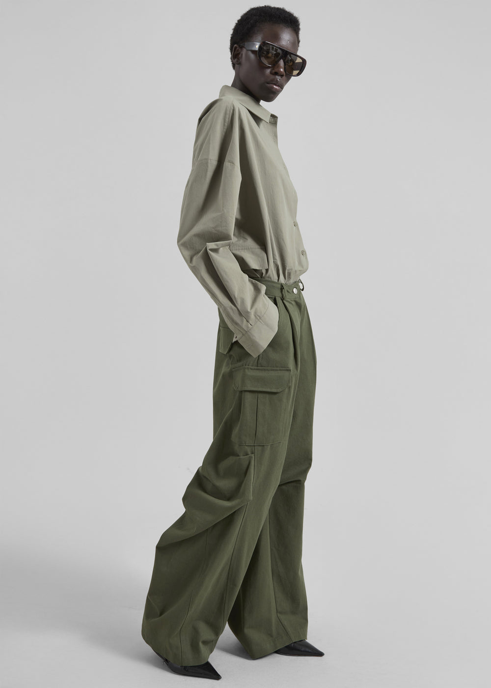 Bronte Cargo Pants - Army Green