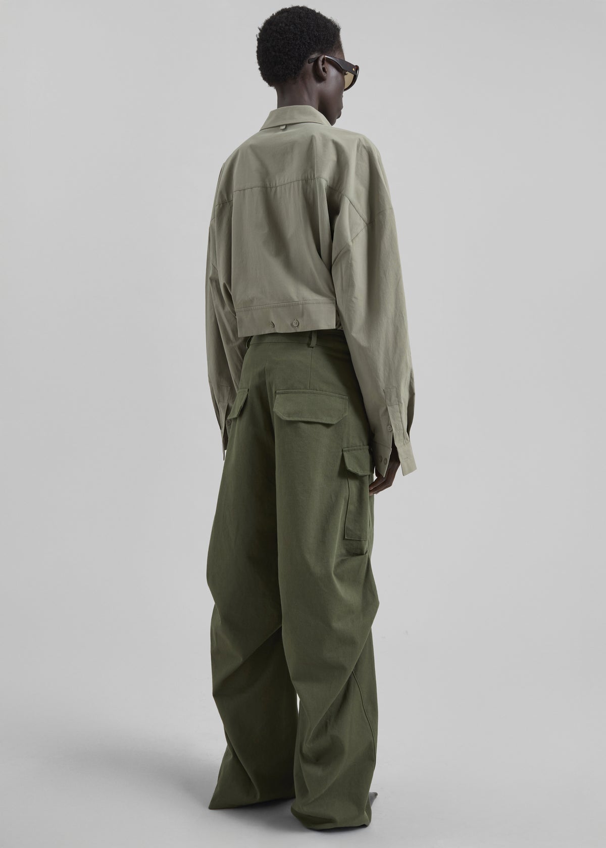 Bronte Cargo Pants - Army Green - 8