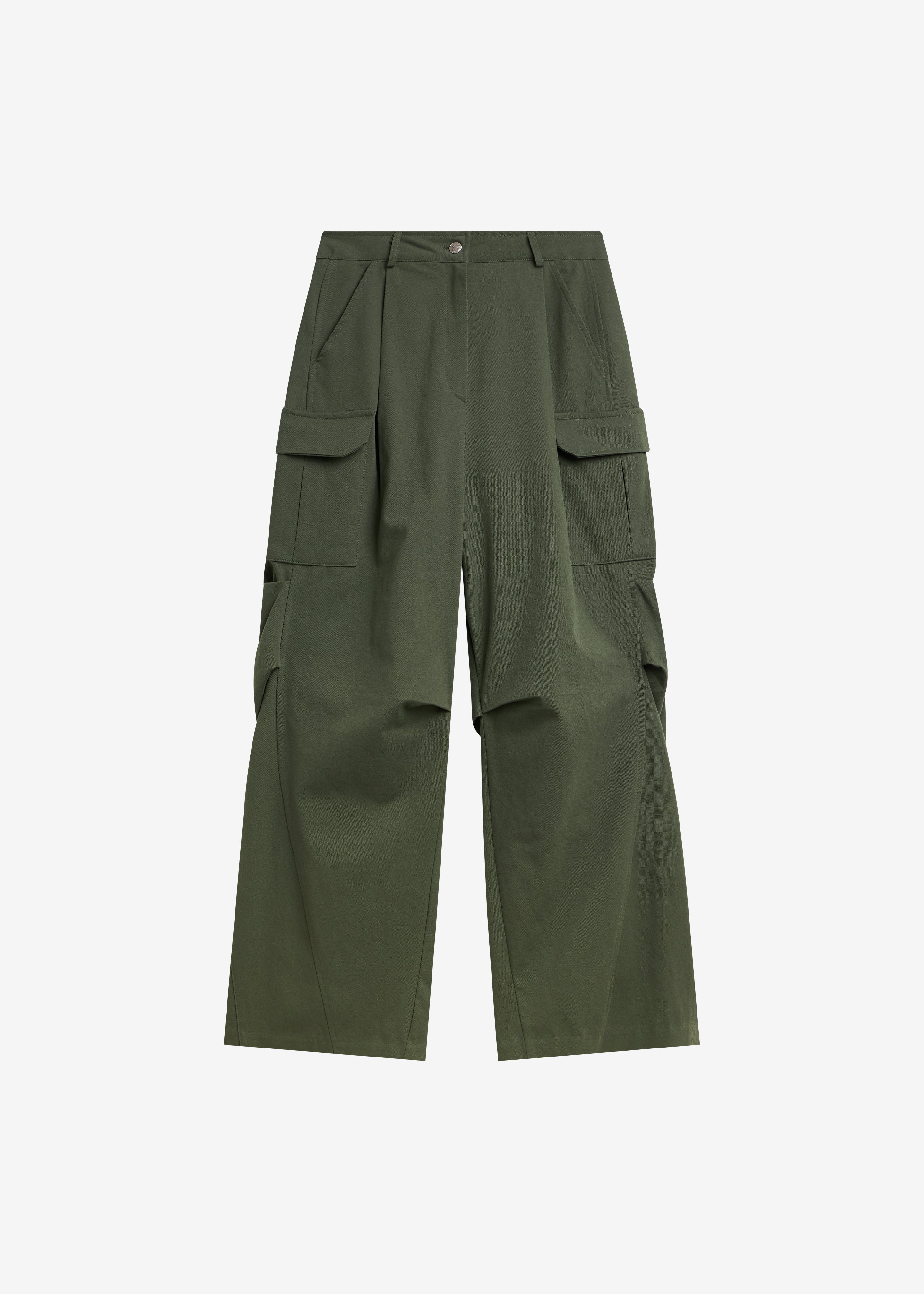 Bronte Cargo Pants - Army Green - 9