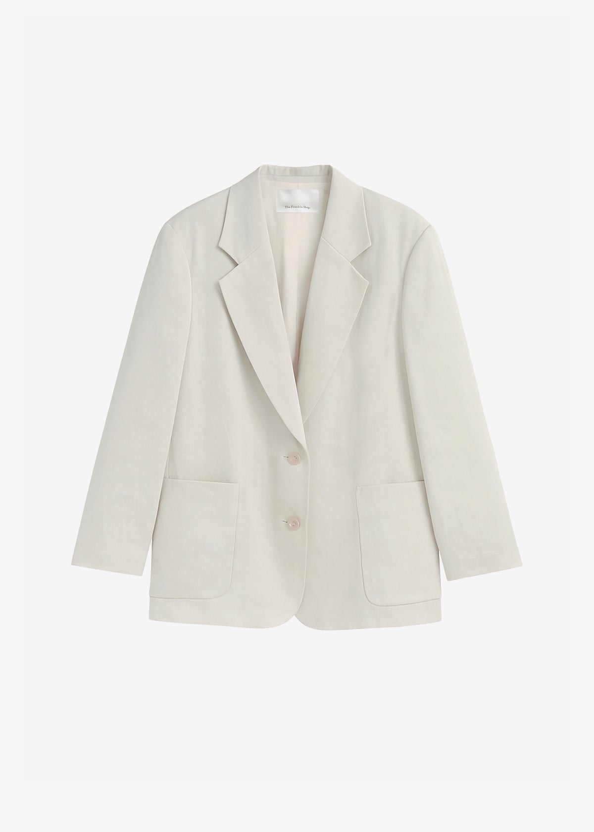 Bruna Linen Soft Blazer - Light Beige - 8