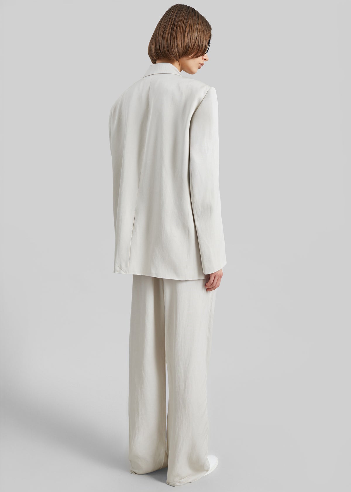 Bruna Linen Soft Blazer - Light Beige - 7