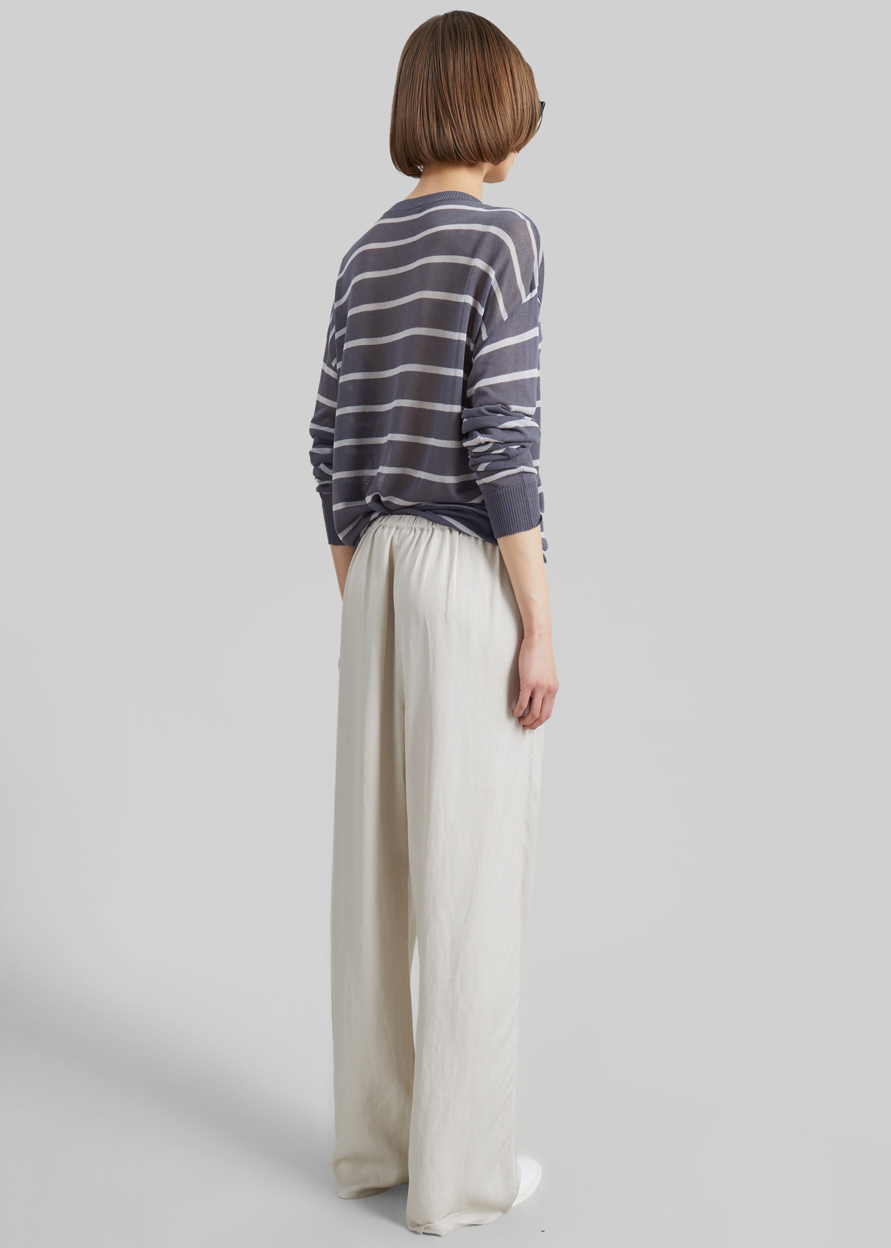 Bruna Linen Soft Pants - Light Beige - 9