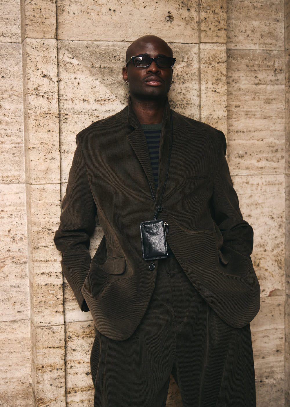 Bryant Corduroy Blazer - Brown - 1