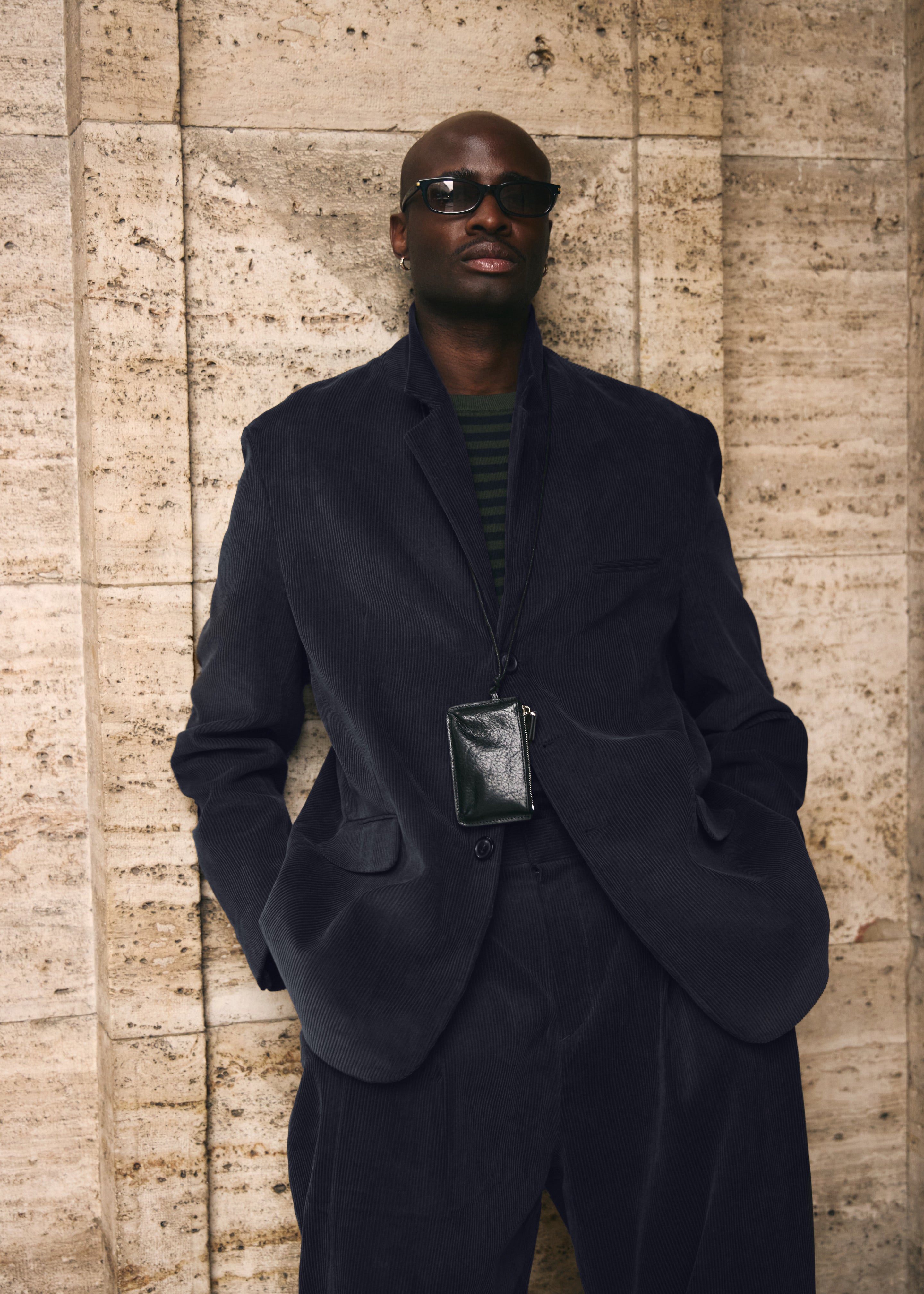 Bryant Corduroy Blazer - Dark Navy - 6