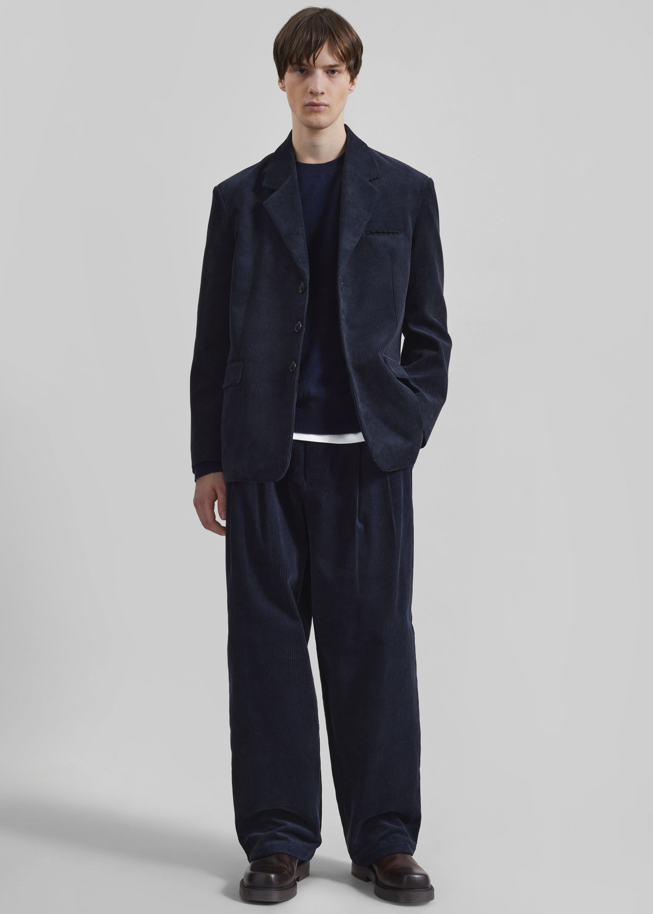 Shop the look image for Bryant Corduroy Blazer - Dark Navy