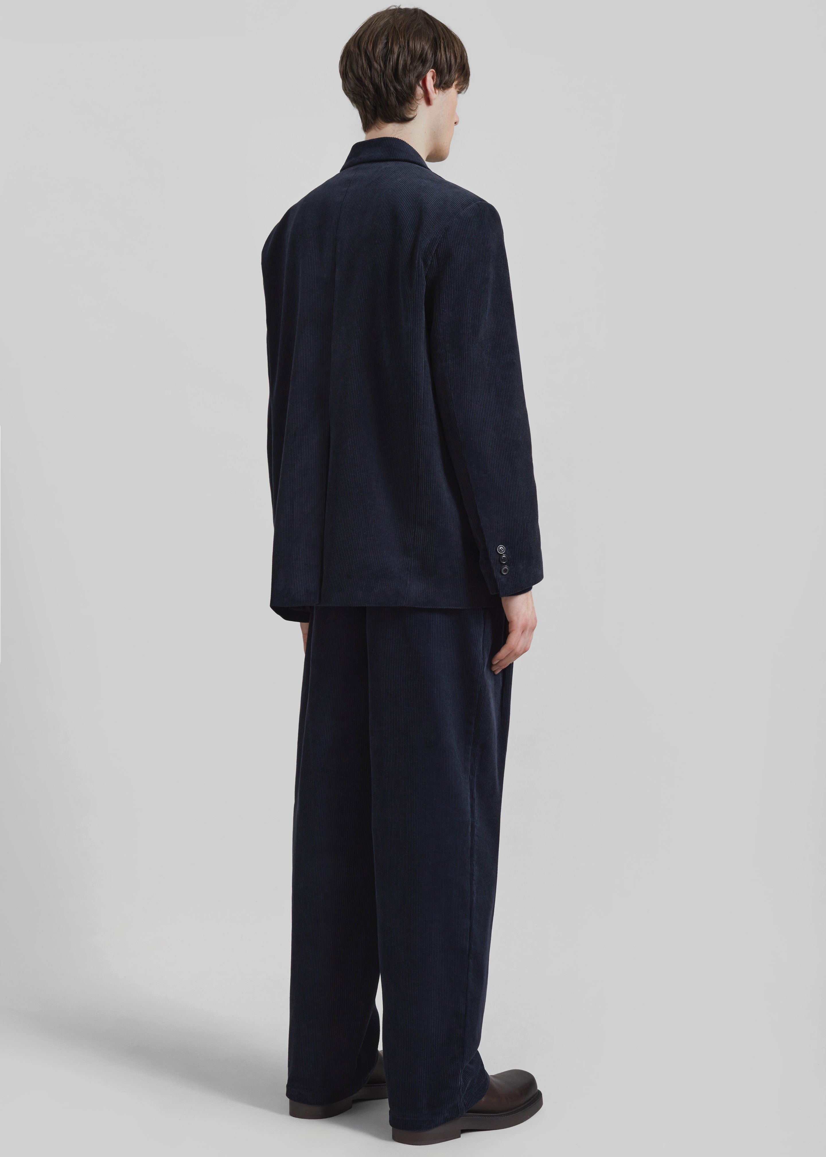 Bryant Corduroy Blazer - Dark Navy – The Frankie Shop