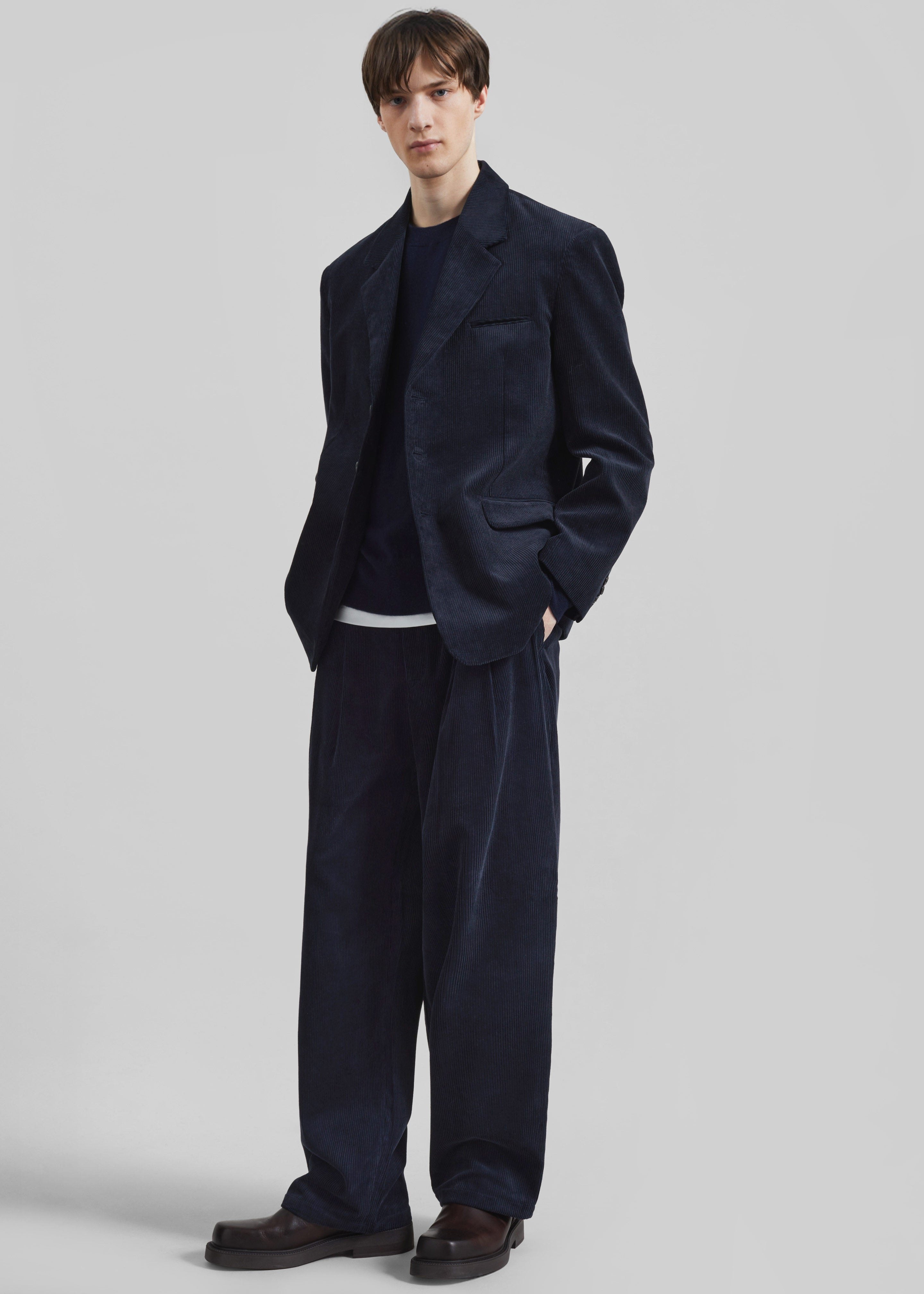 Bryant Corduroy Pants - Dark Navy - 7