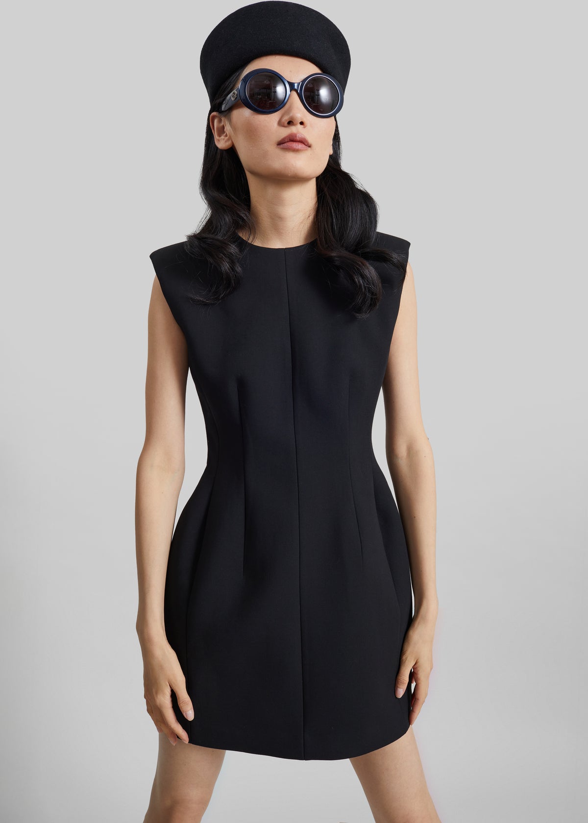 Bryn Cinched Mini Dress - Black