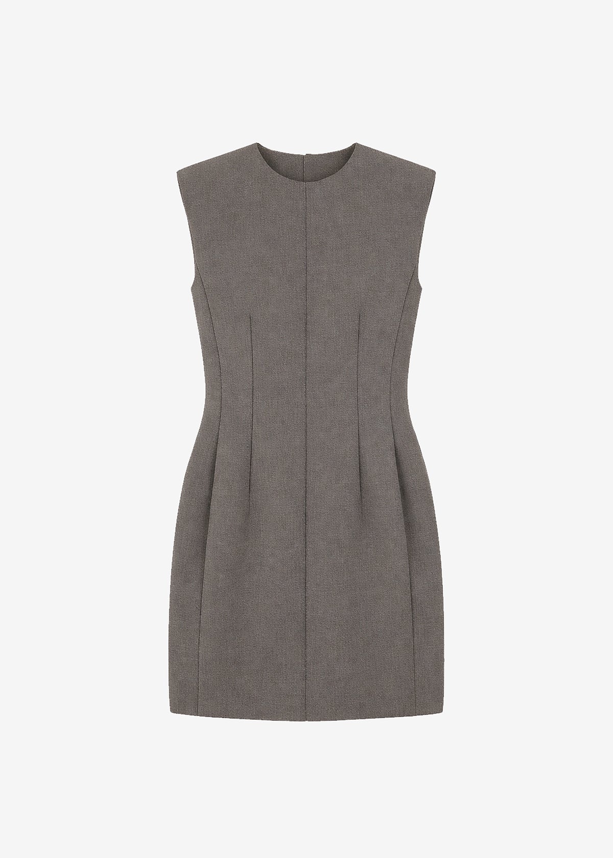 Bryn Cinched Mini Dress - Taupe Melange - 8