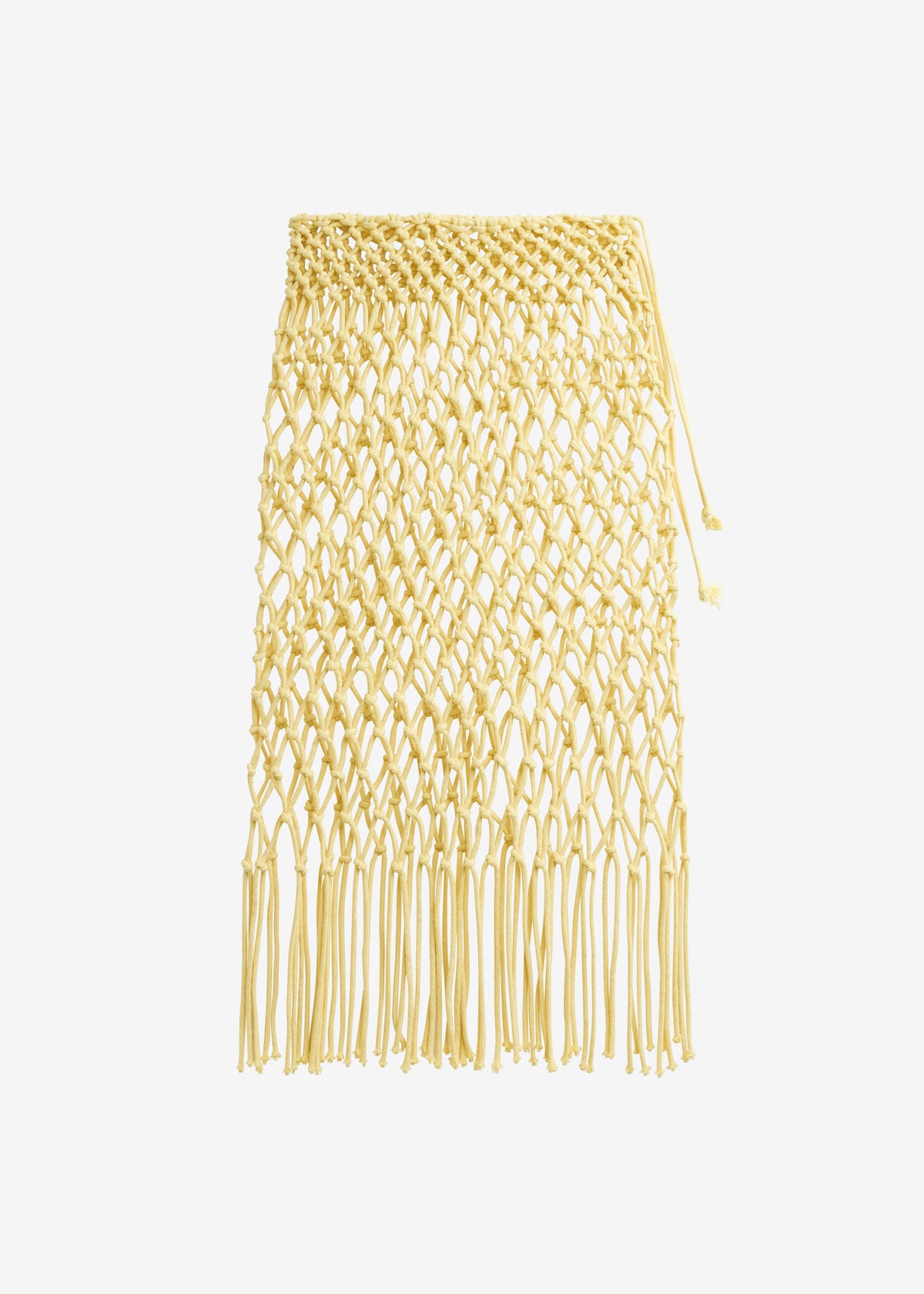 Tropea Macrame Skirt - Pale Yellow - 10