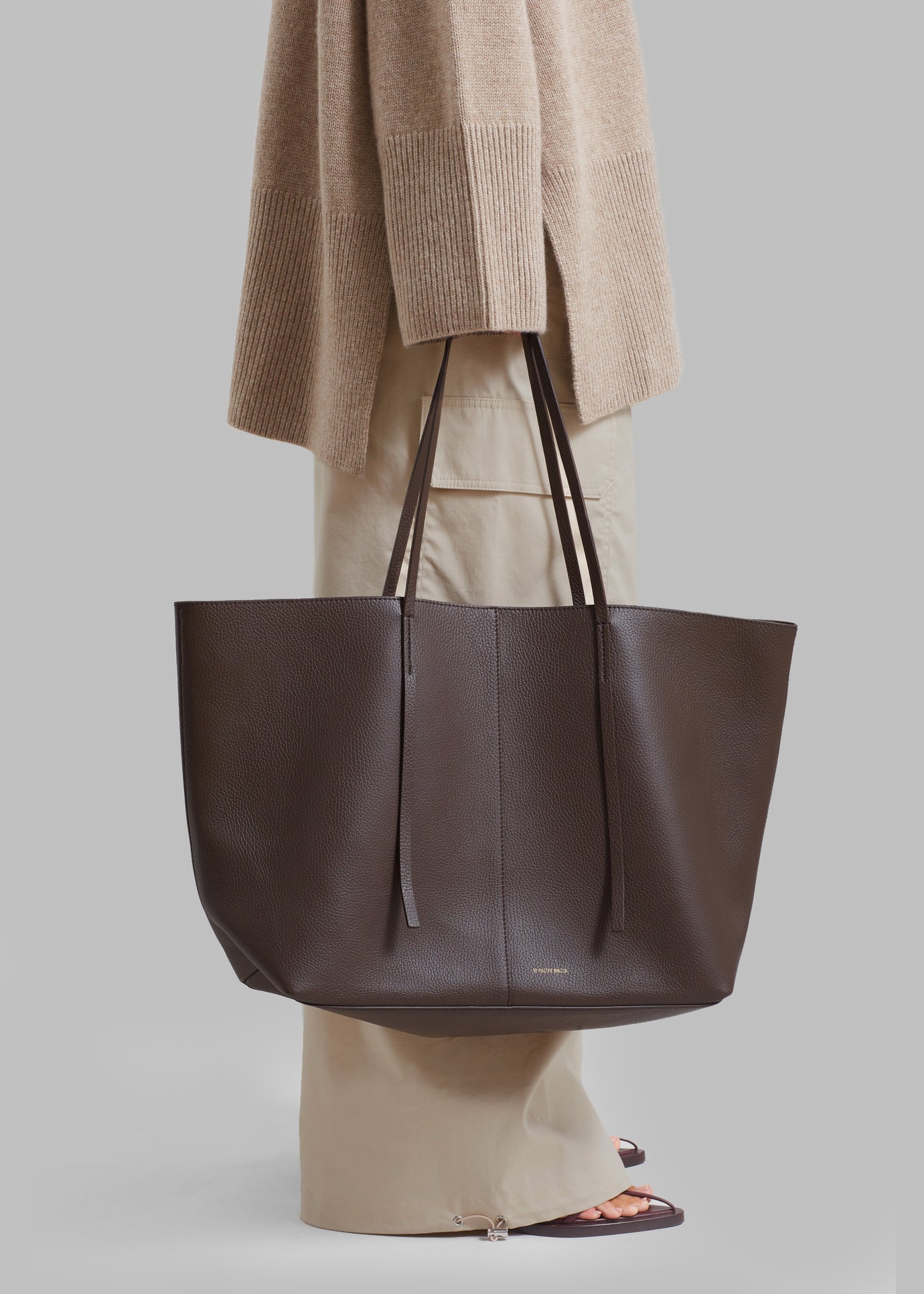 By Malene Birger Abilla Leather Tote - Coffee Bean - 1