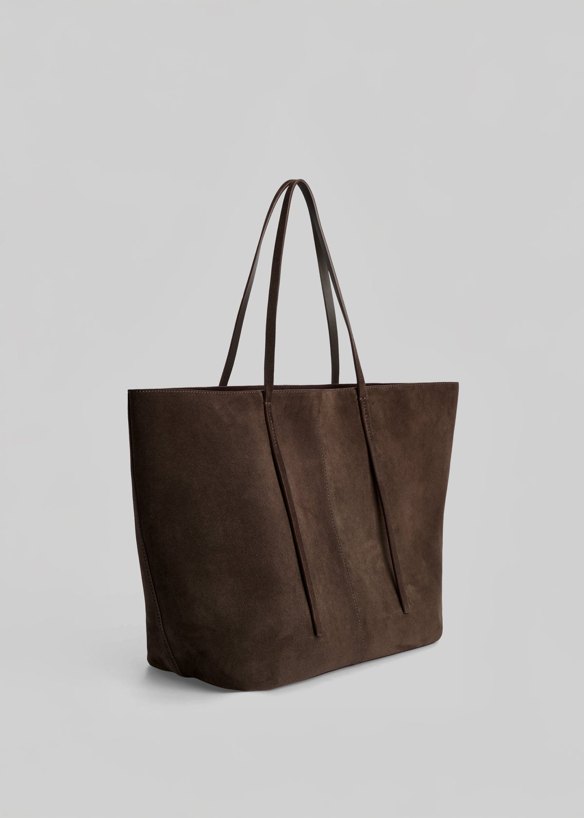 By Malene Birger Abilla Suede Tote Bag - Coffee Brown - 3