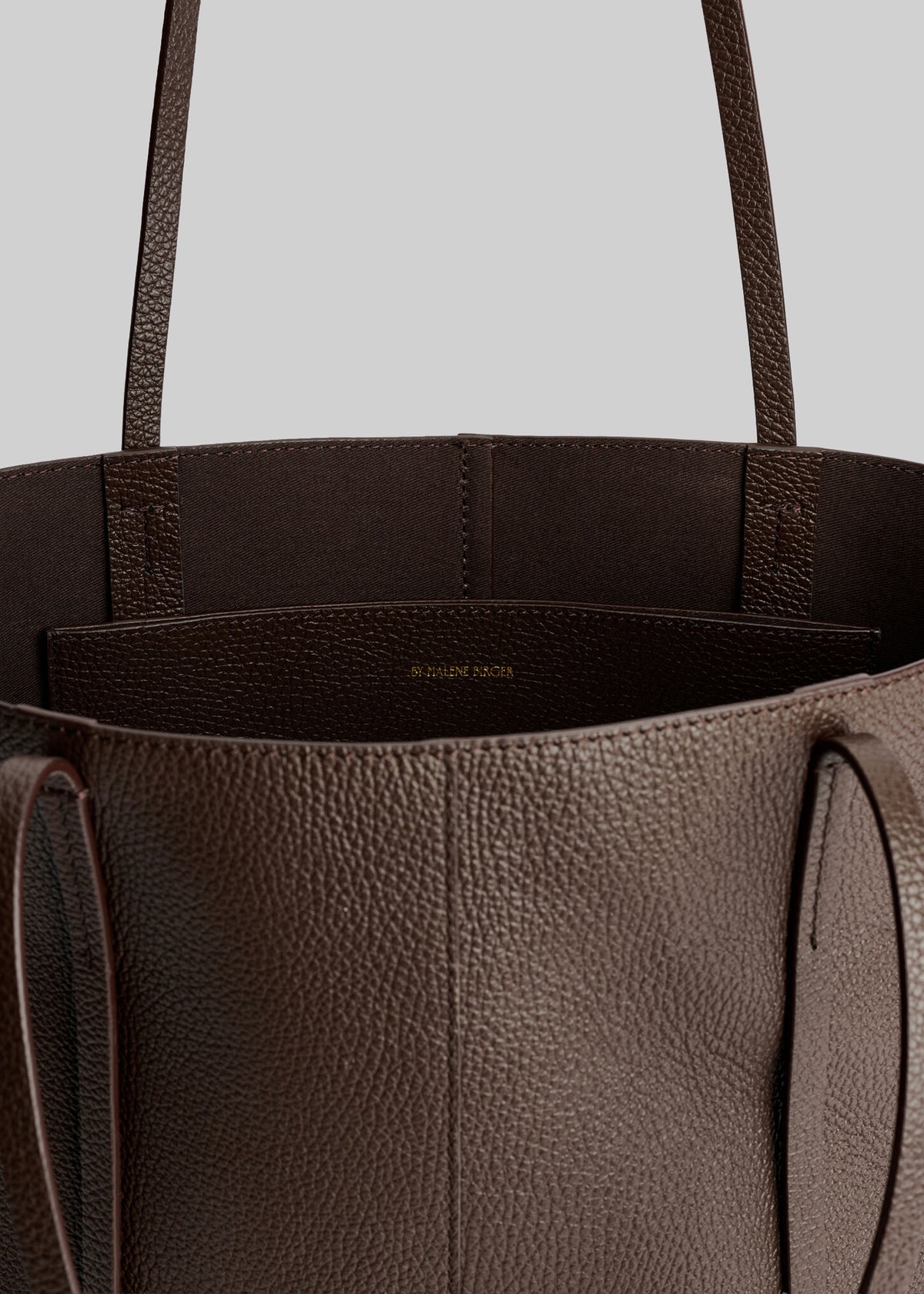 By Malene Birger Abilso Leather Tote Bag - Carafe - 2