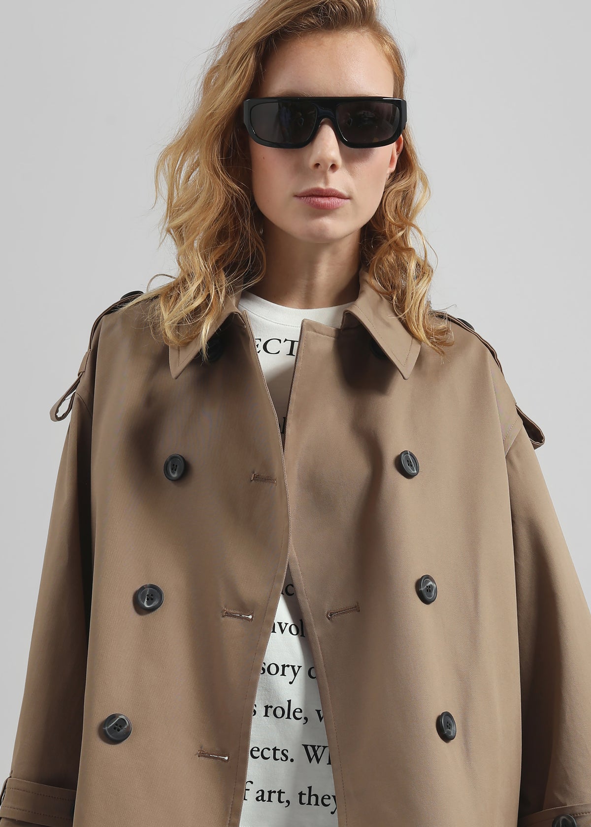 By Malene Birger Alisandra Trench Jacket - Fosil