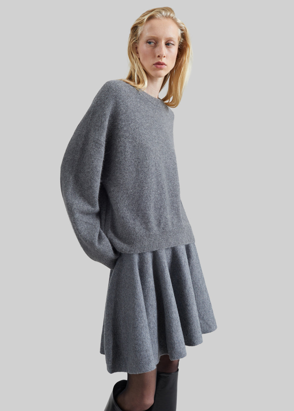 By Malene Birger Bradley Wool Sweater - Grey Melange