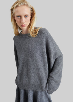 By Malene Birger Bradley Wool Sweater - Grey Melange