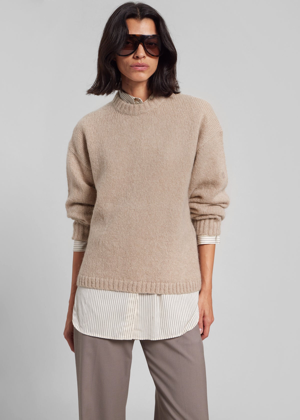 By Malene Birger Brie Sweater - Cobblestone - 1