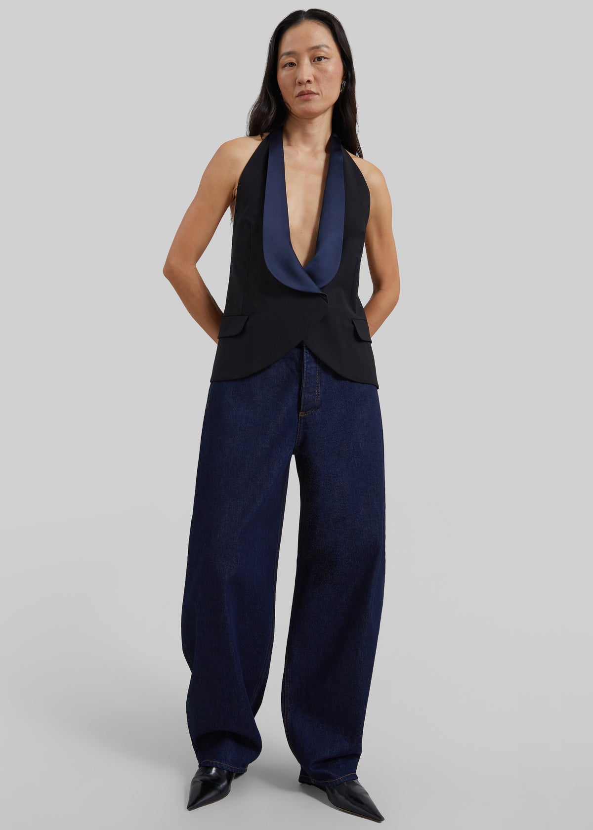 By Malene Birger Dallas Denim Pants - Dark Blue Rinsed