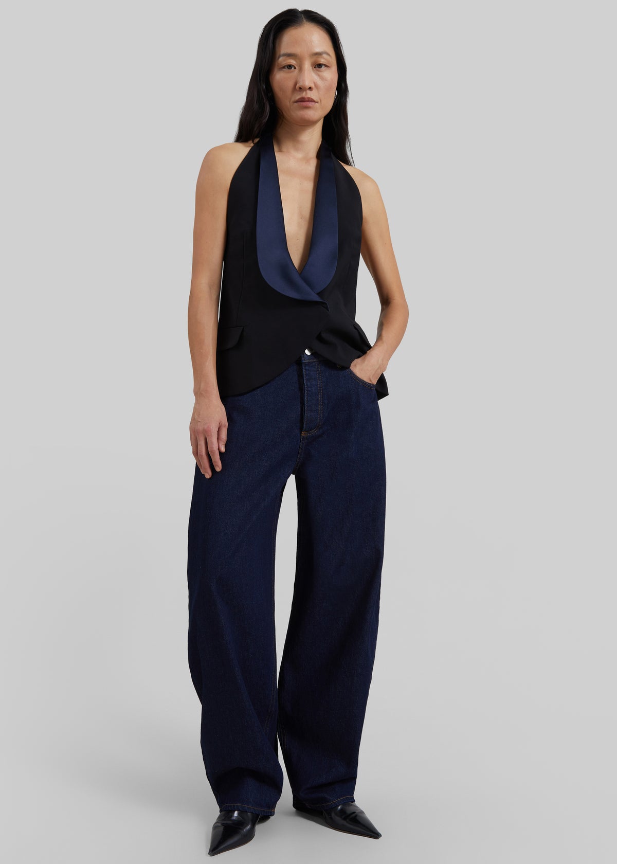 By Malene Birger Dallas Denim Pants - Dark Blue Rinsed