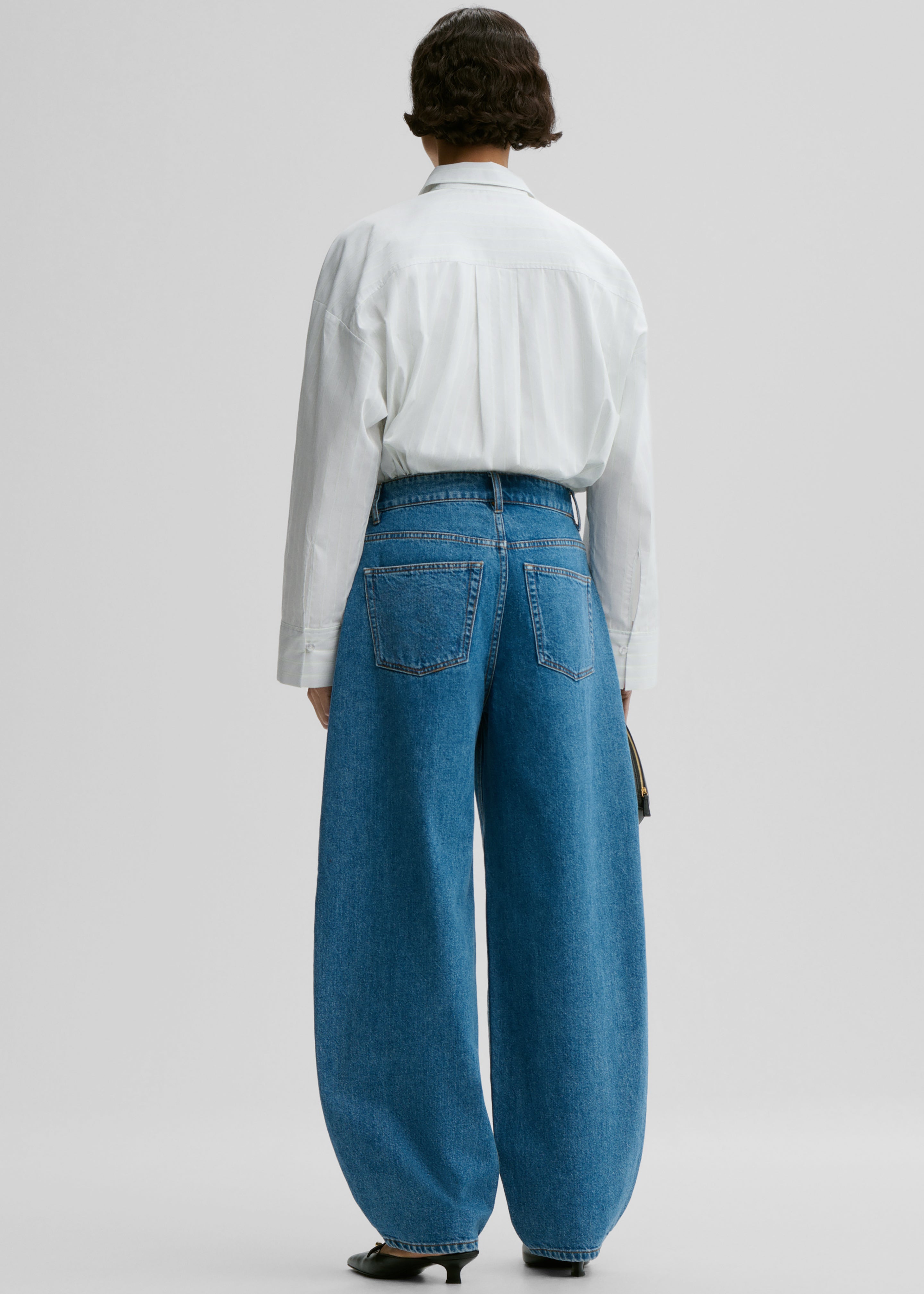 By Malene Birger Dallas Denim Pants - Mid Denim Blue - 5