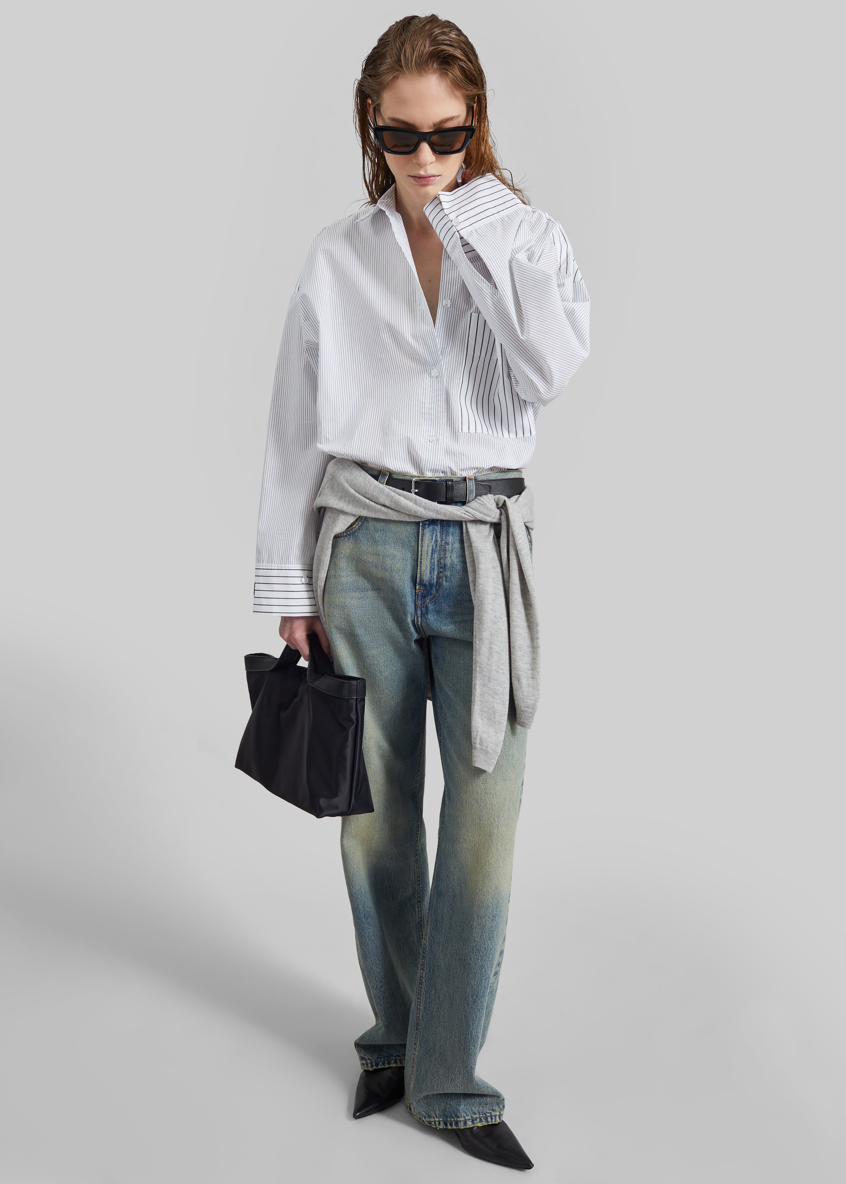 【定価3.4万】BY MALENE BIRGER コットン デザイン シャツ Maye organic cotton shirt - Buy Shirts online | By Malene Birger