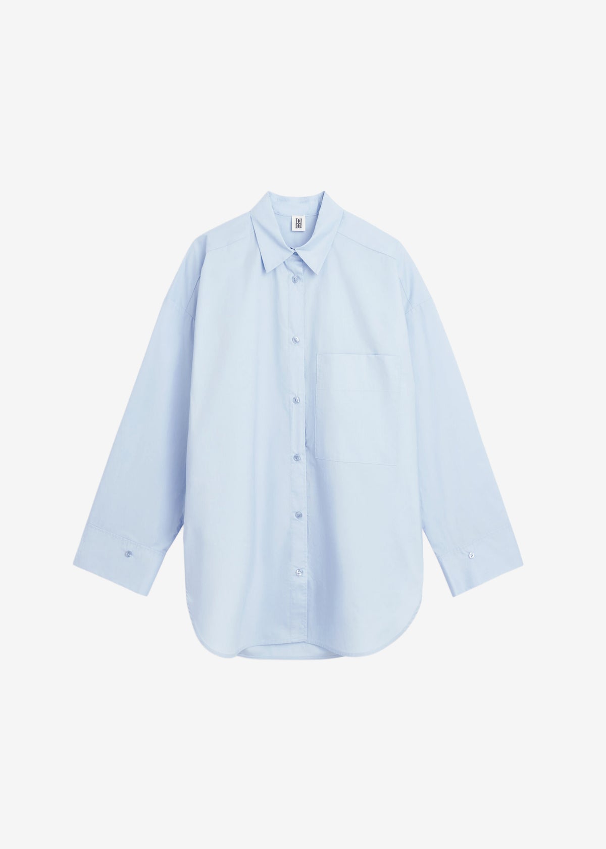 By Malene Birger Derris Cotton Shirt - Periwinkle Blue - 7