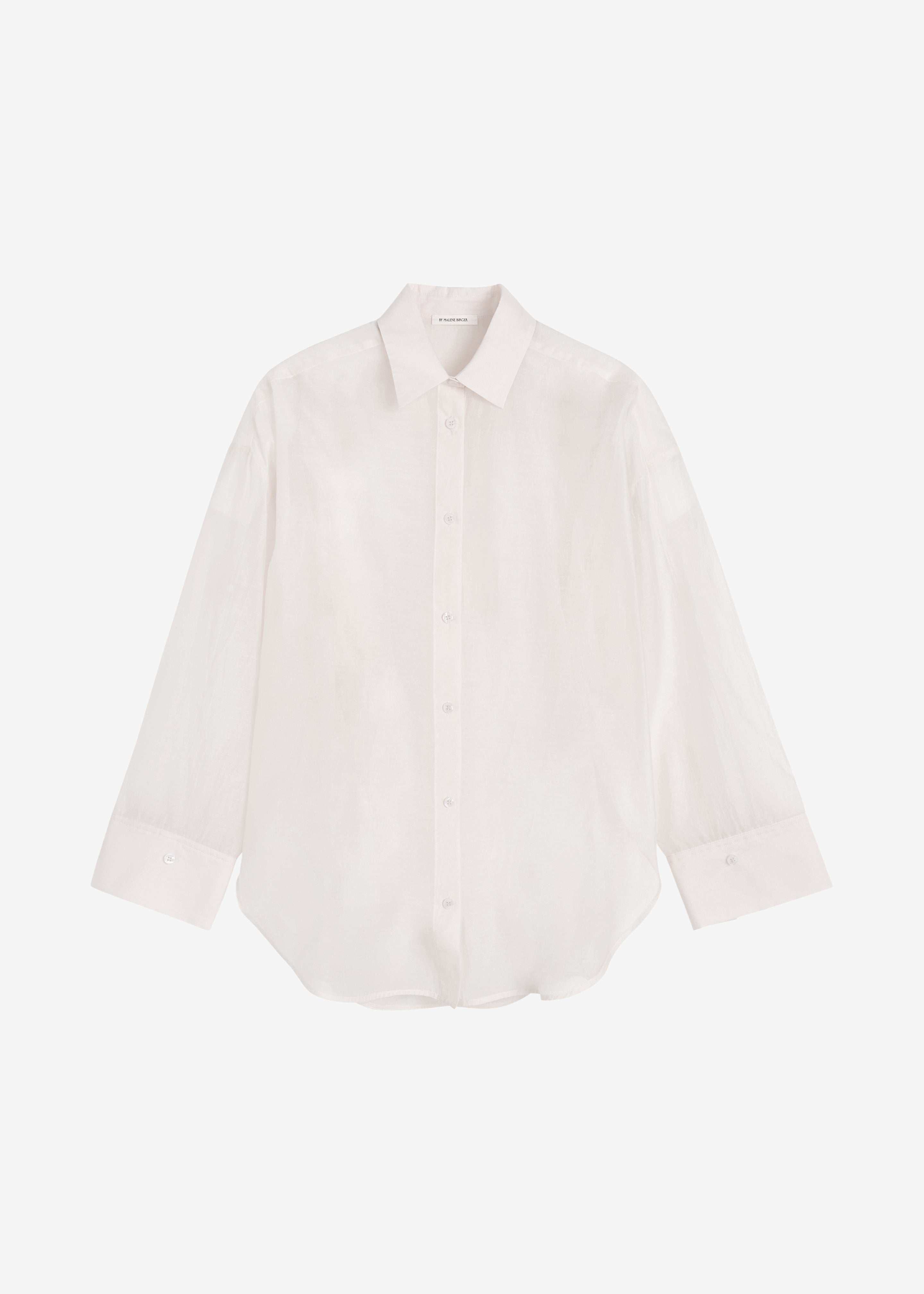 By Malene Birger Derris Silk Organza Shirt - Soft White – The