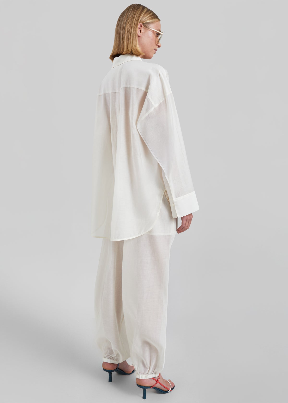 By Malene Birger Derris Silk Organza Shirt - Soft White - 4