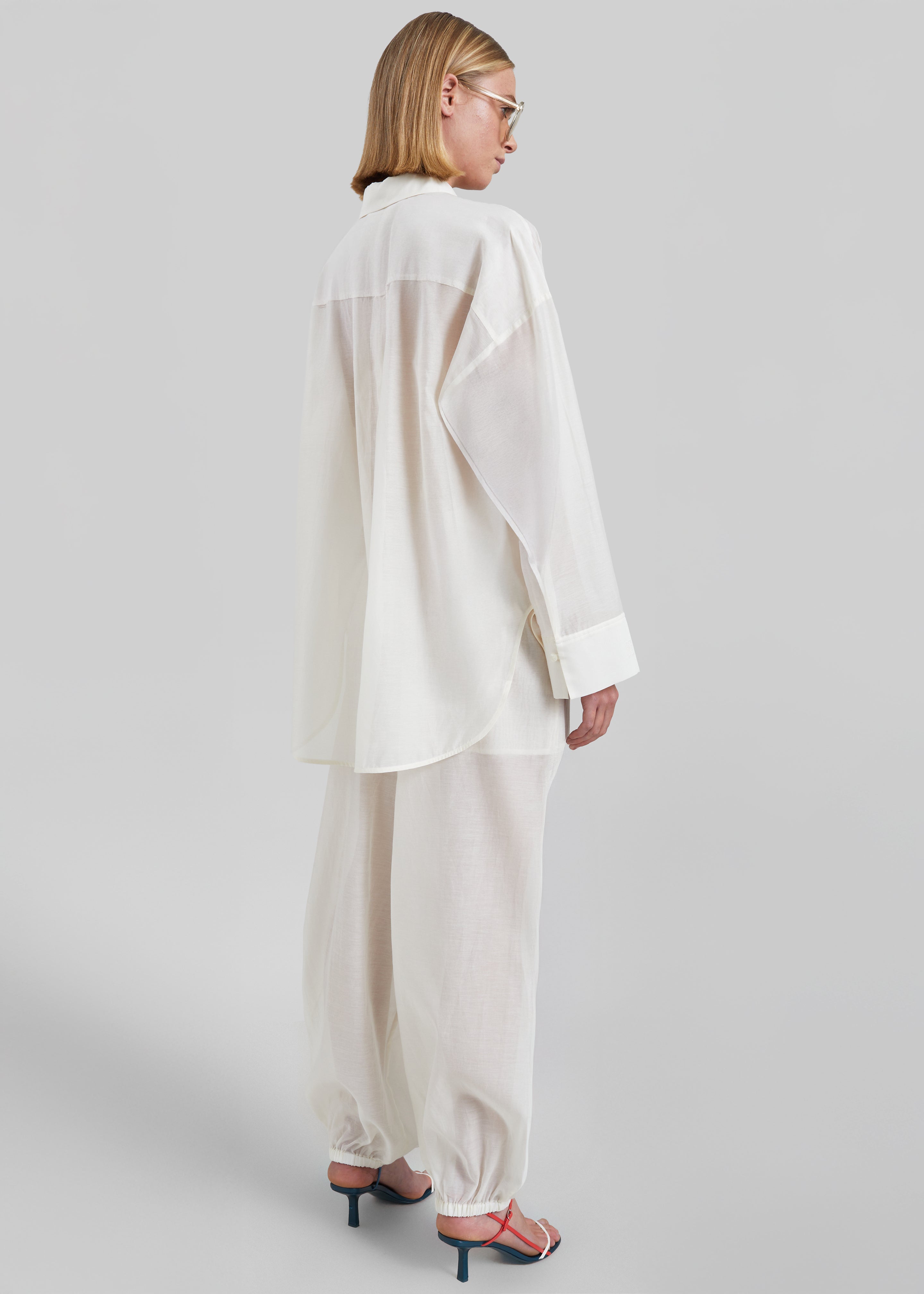 By Malene Birger Derris Silk Organza Shirt - Soft White - 4