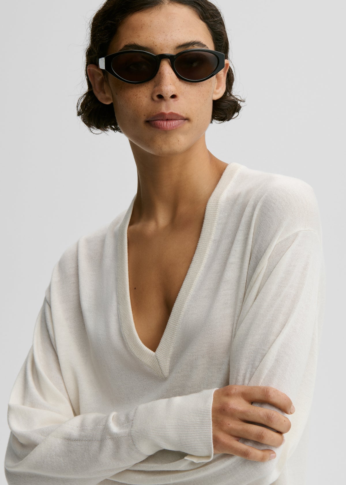 By Malene Birger Derya Sweater - Soft White - 1