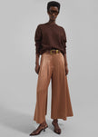 By Malene Birger Dorite Wide-Leg Trousers - Tobacco Brown