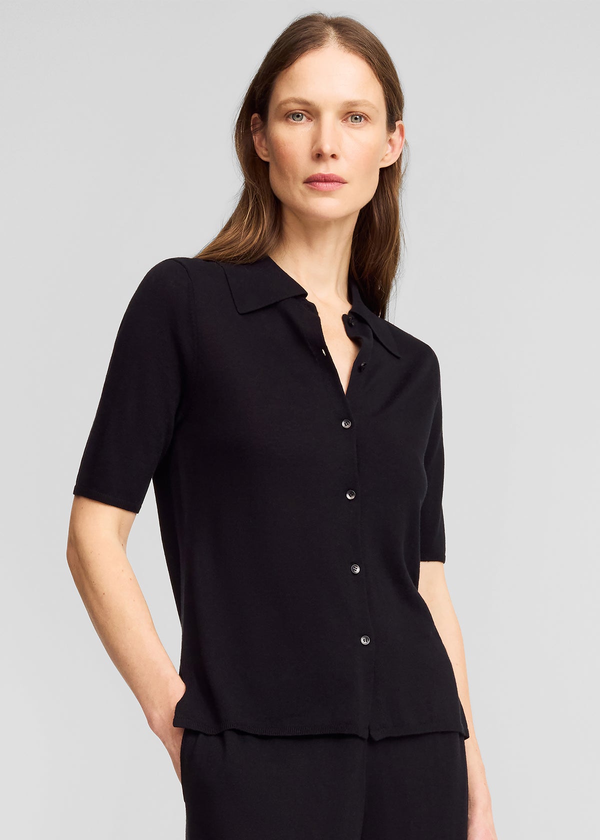 By Malene Birger Dotta Knit Top - Black - 1