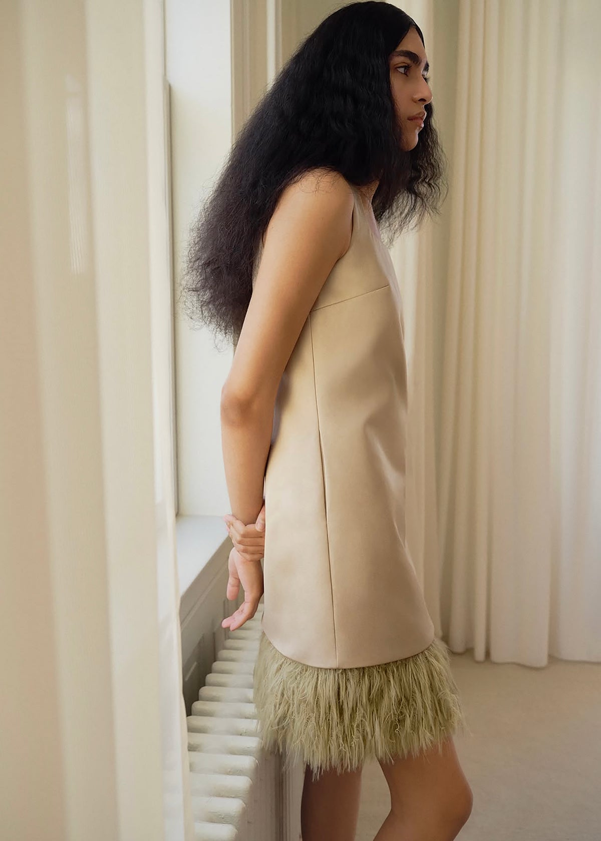 By Malene Birger Elva Mini Dress - Old Beige - 2