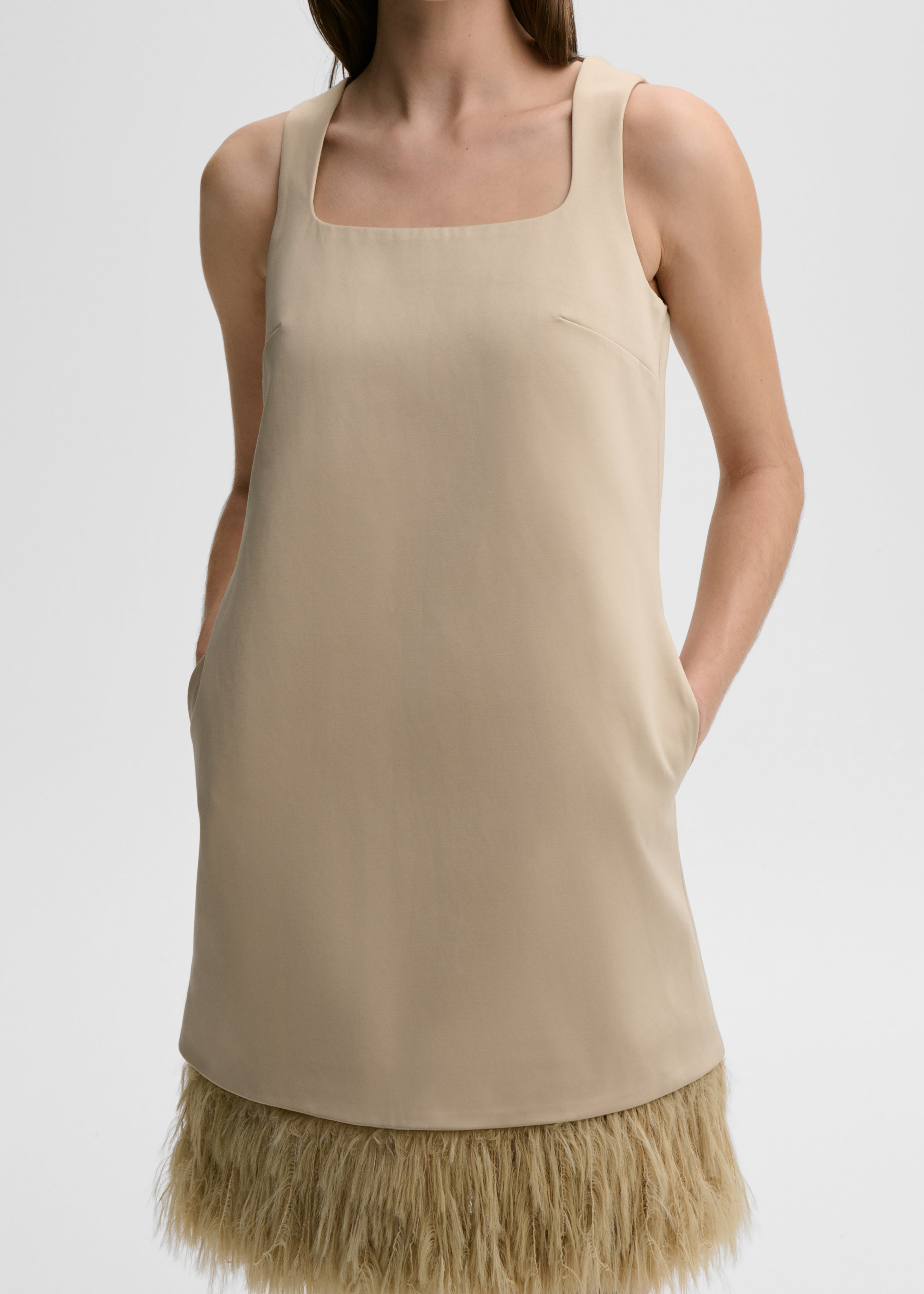 By Malene Birger Elva Mini Dress - Old Beige - 4