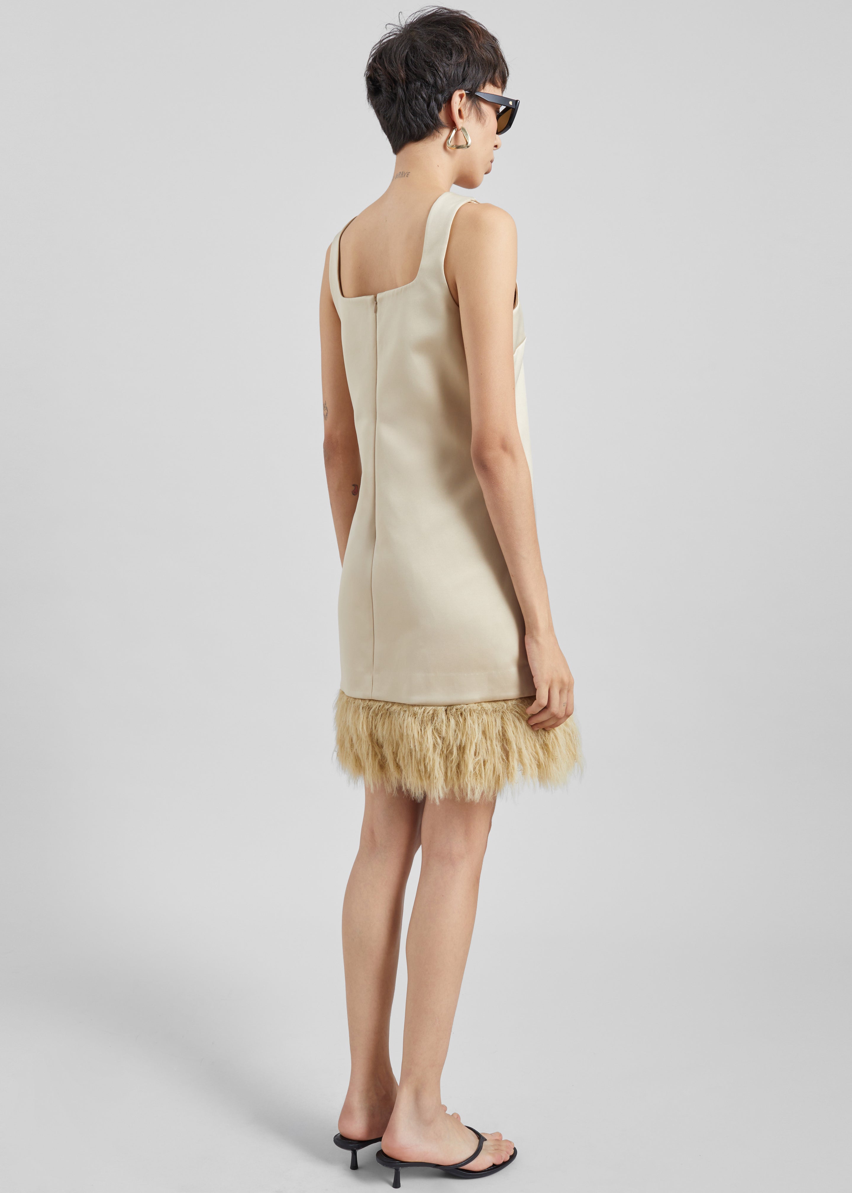 By Malene Birger Elva Mini Dress - Old Beige - 9