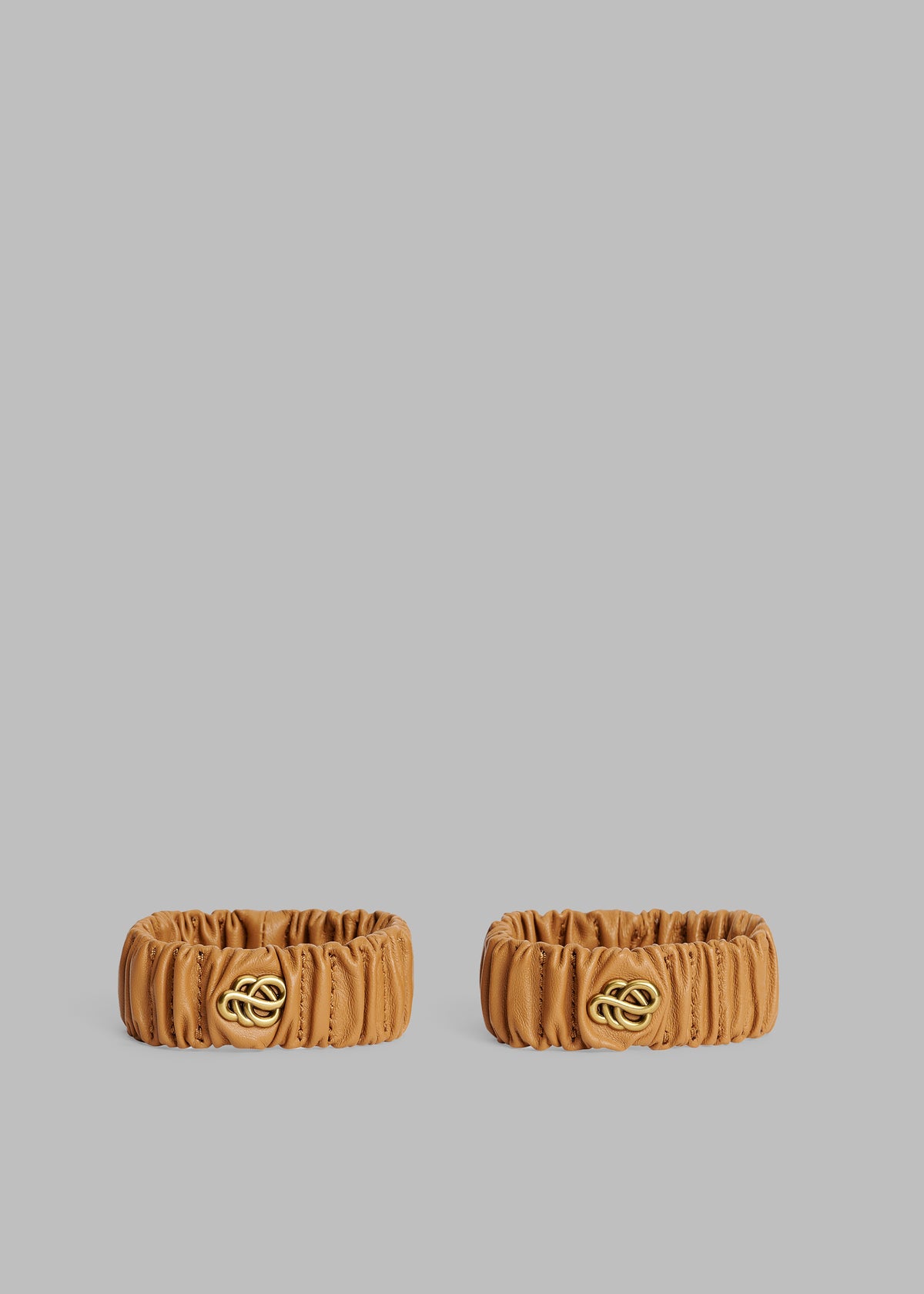 By Malene Birger Evelo Leather Wrist Bands - Raw Sugar - 2