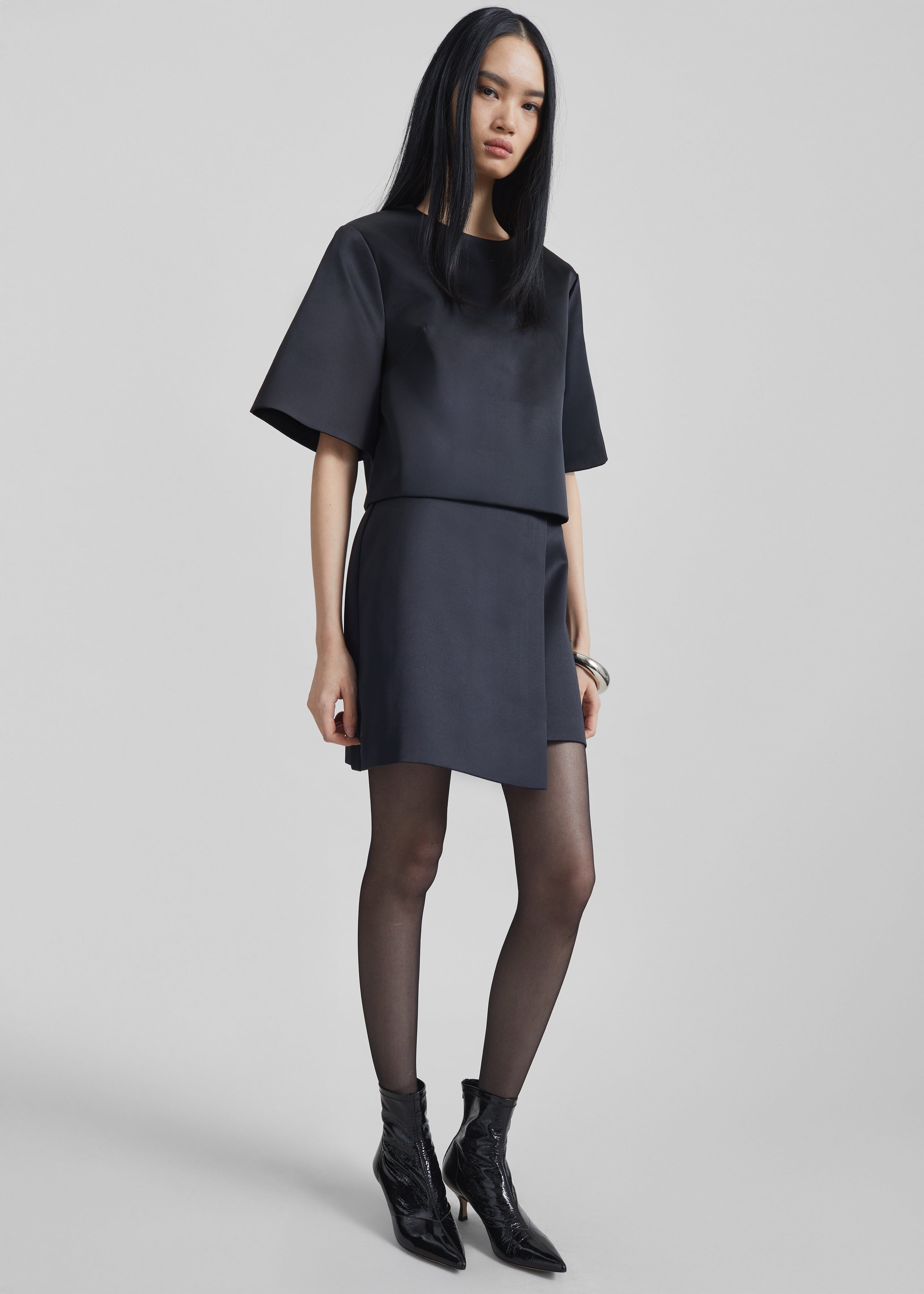 6 (ROKU) - By Malene Birger ベスト By Malene Birger Hania Top - Black – The Frankie Shop