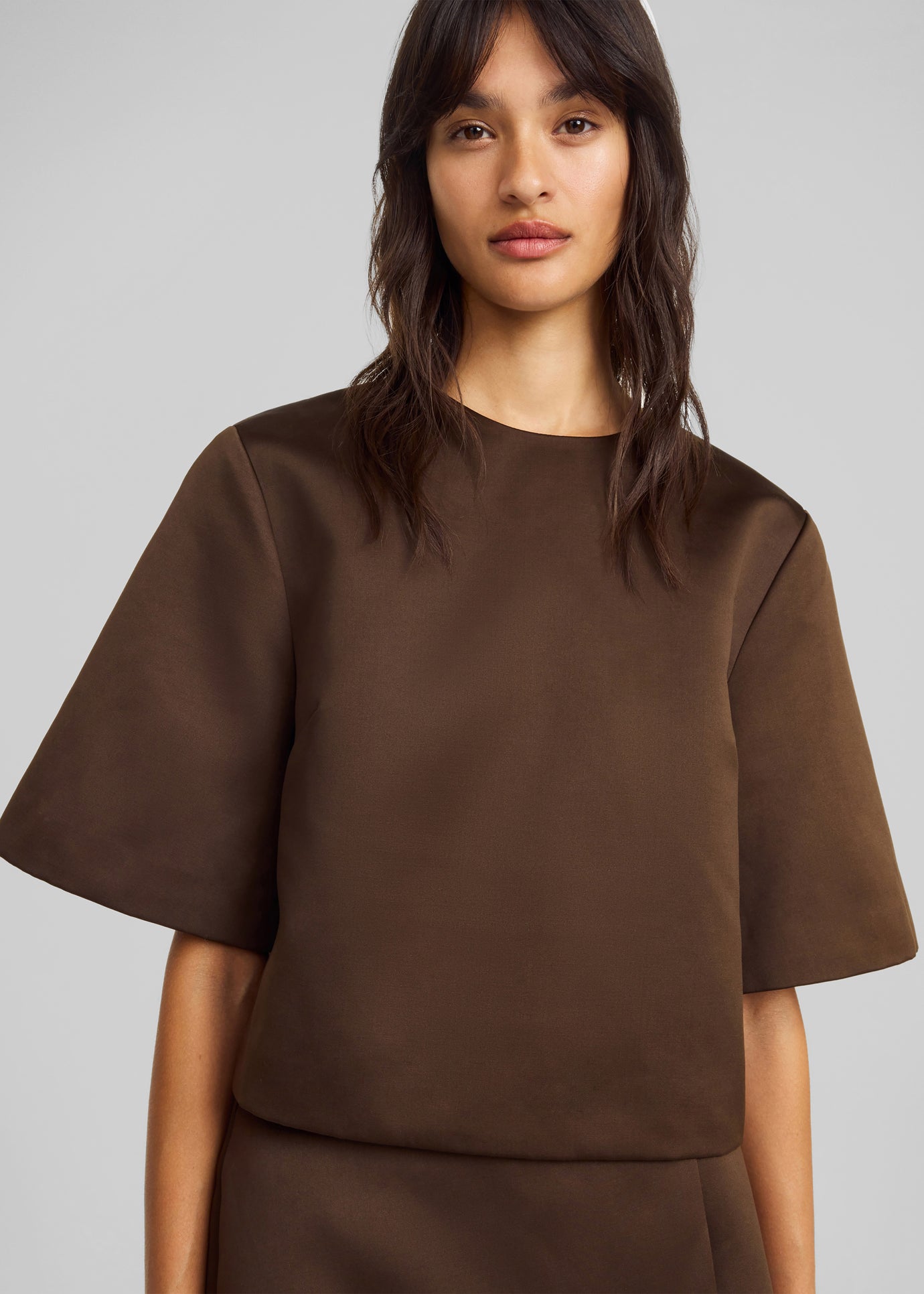 By Malene Birger Hania Top - Dark Mahogany - 1