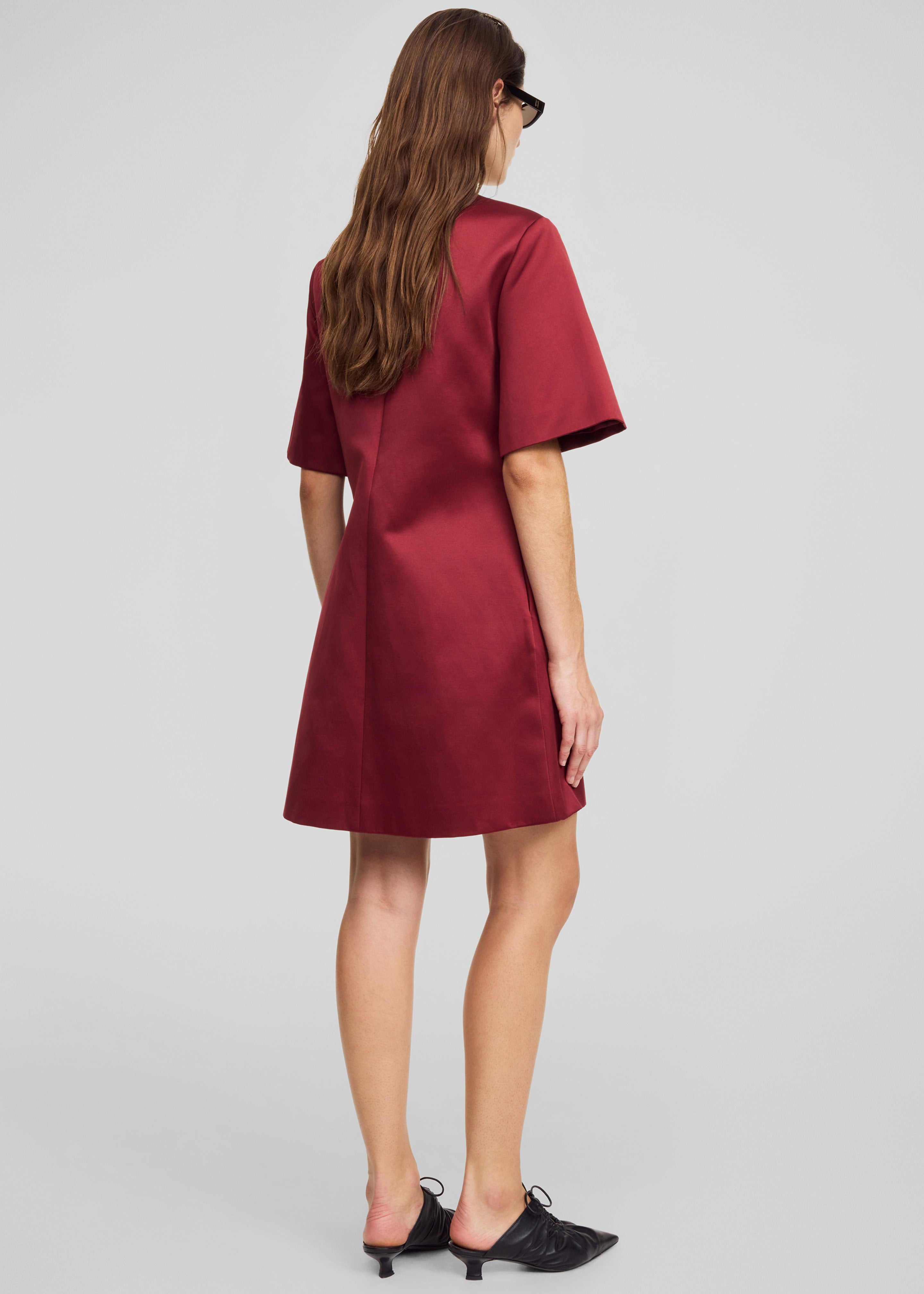 By Malene Birger Harperz Mini Dress - Cabernet - 5