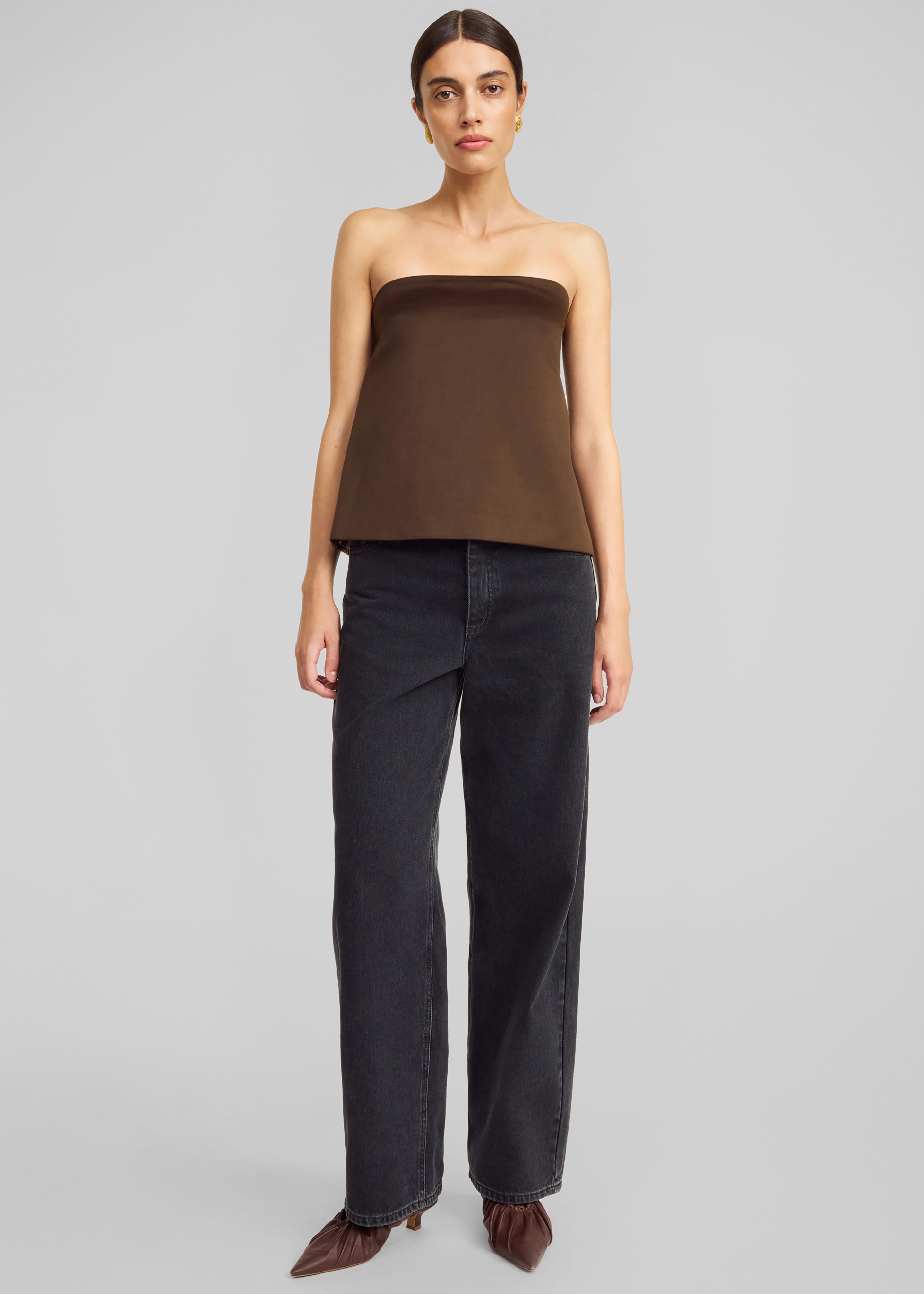 By Malene Birger Hermie Top - Dark Mahogany - 3