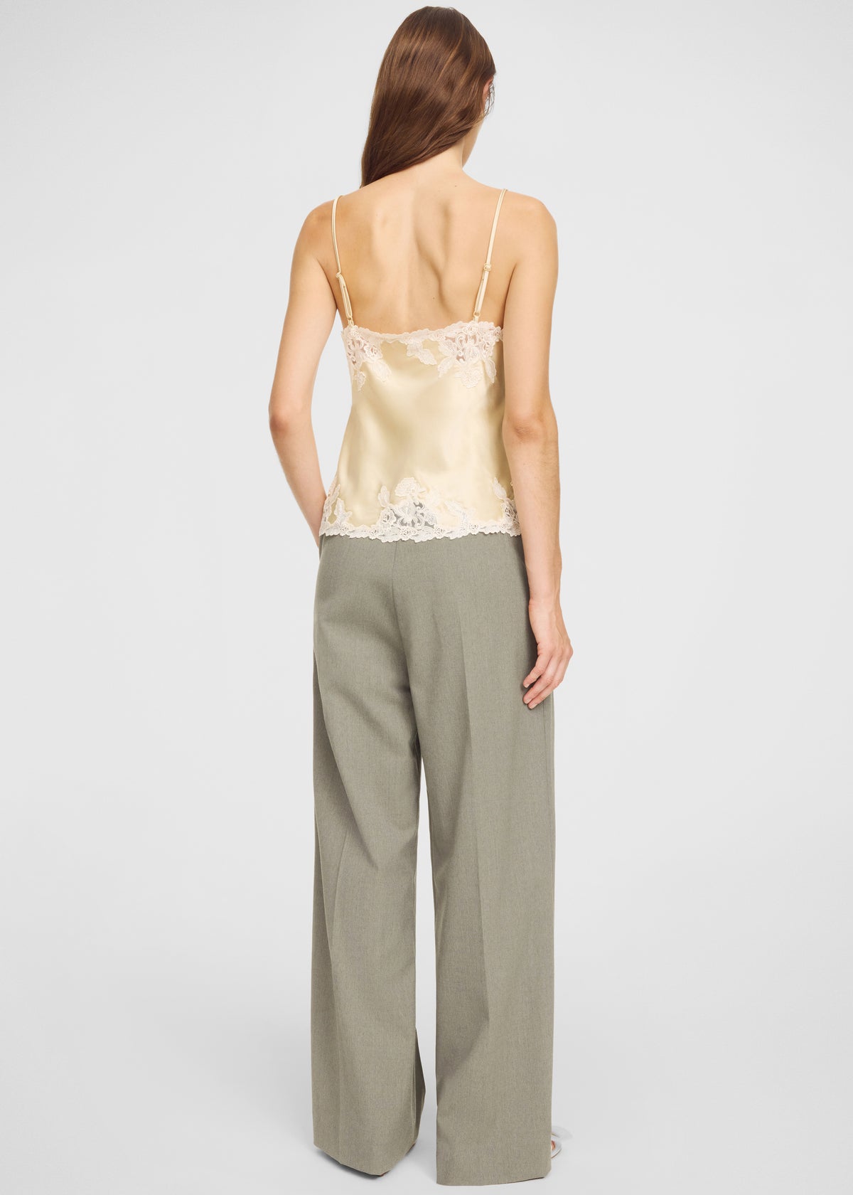 By Malene Birger Madeleine Satin Top - Vanilla Cream - 3