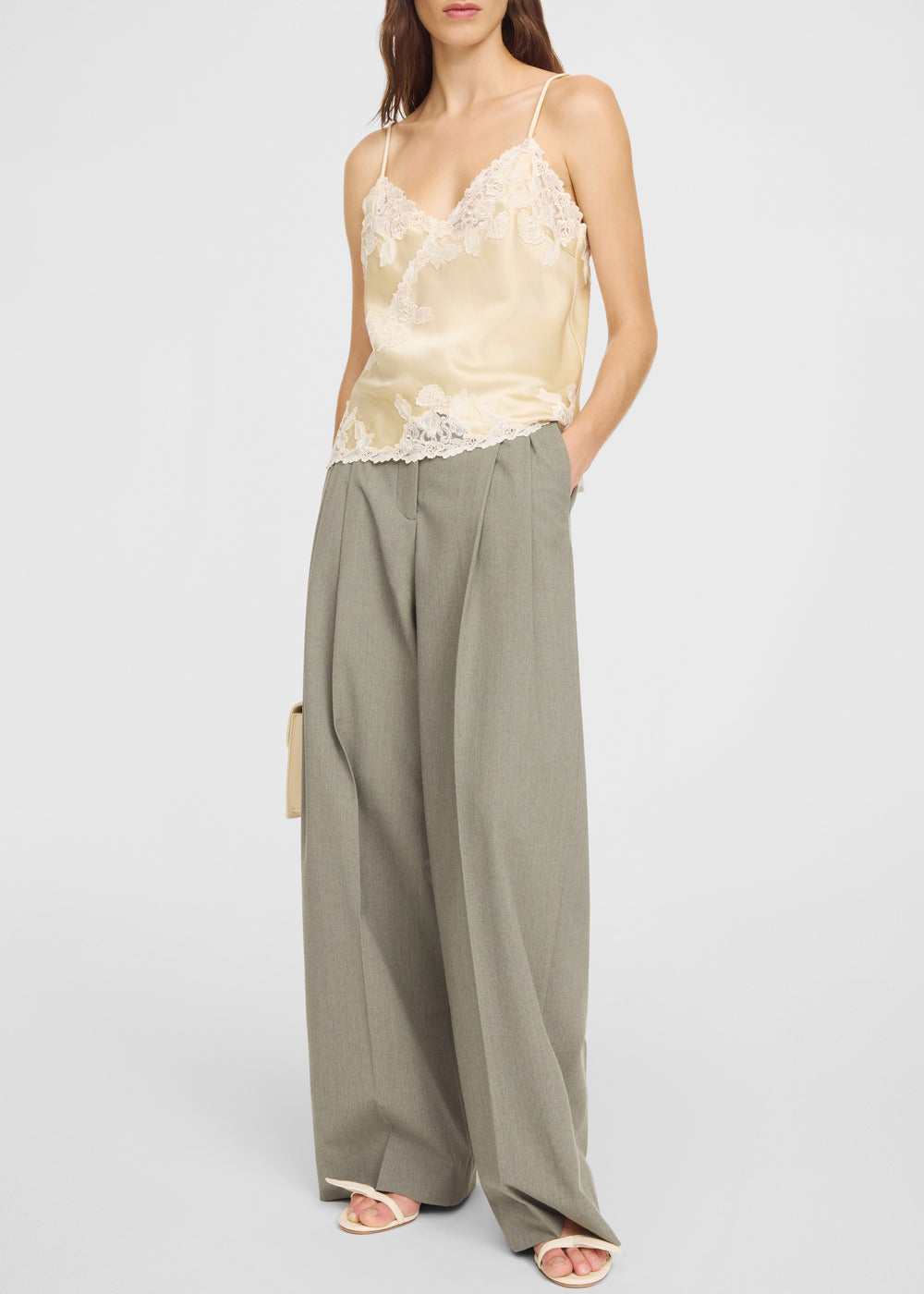By Malene Birger Madeleine Satin Top - Vanilla Cream - 1