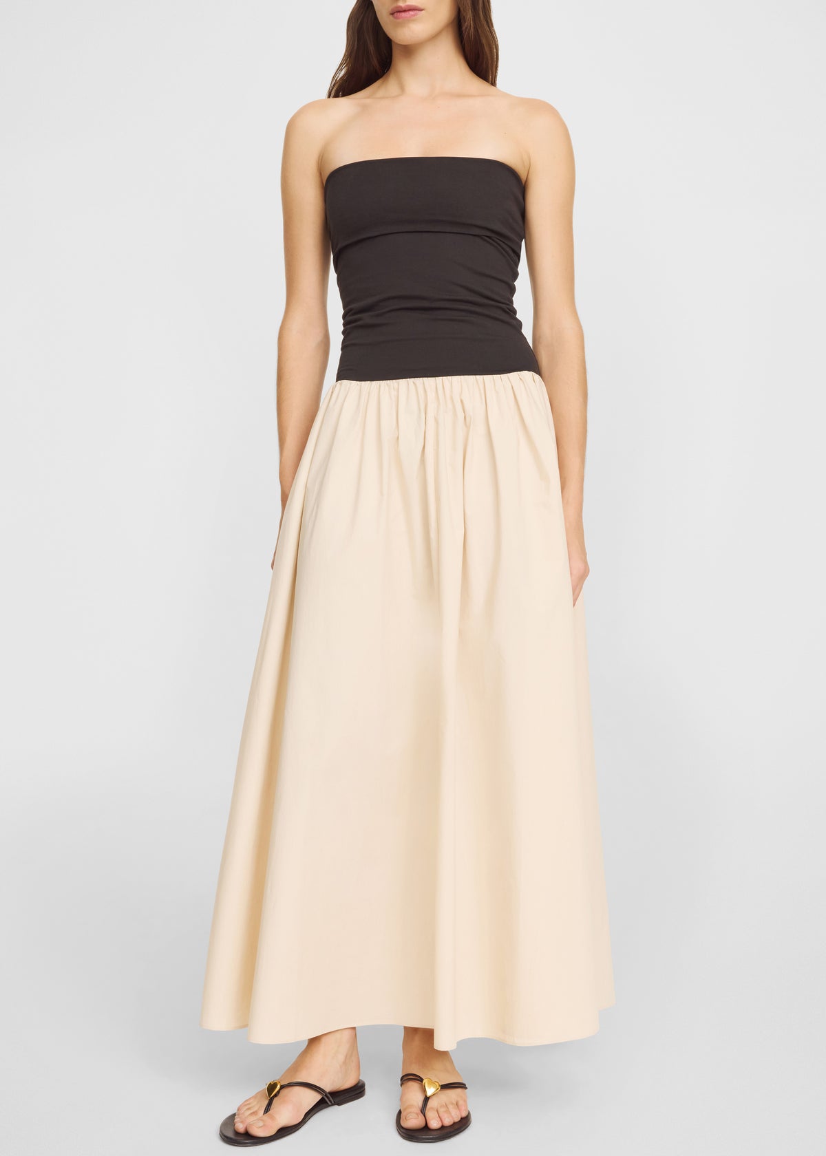 By Malene Birger Marc Cotton Maxi Dress - Oyster Gray - 1