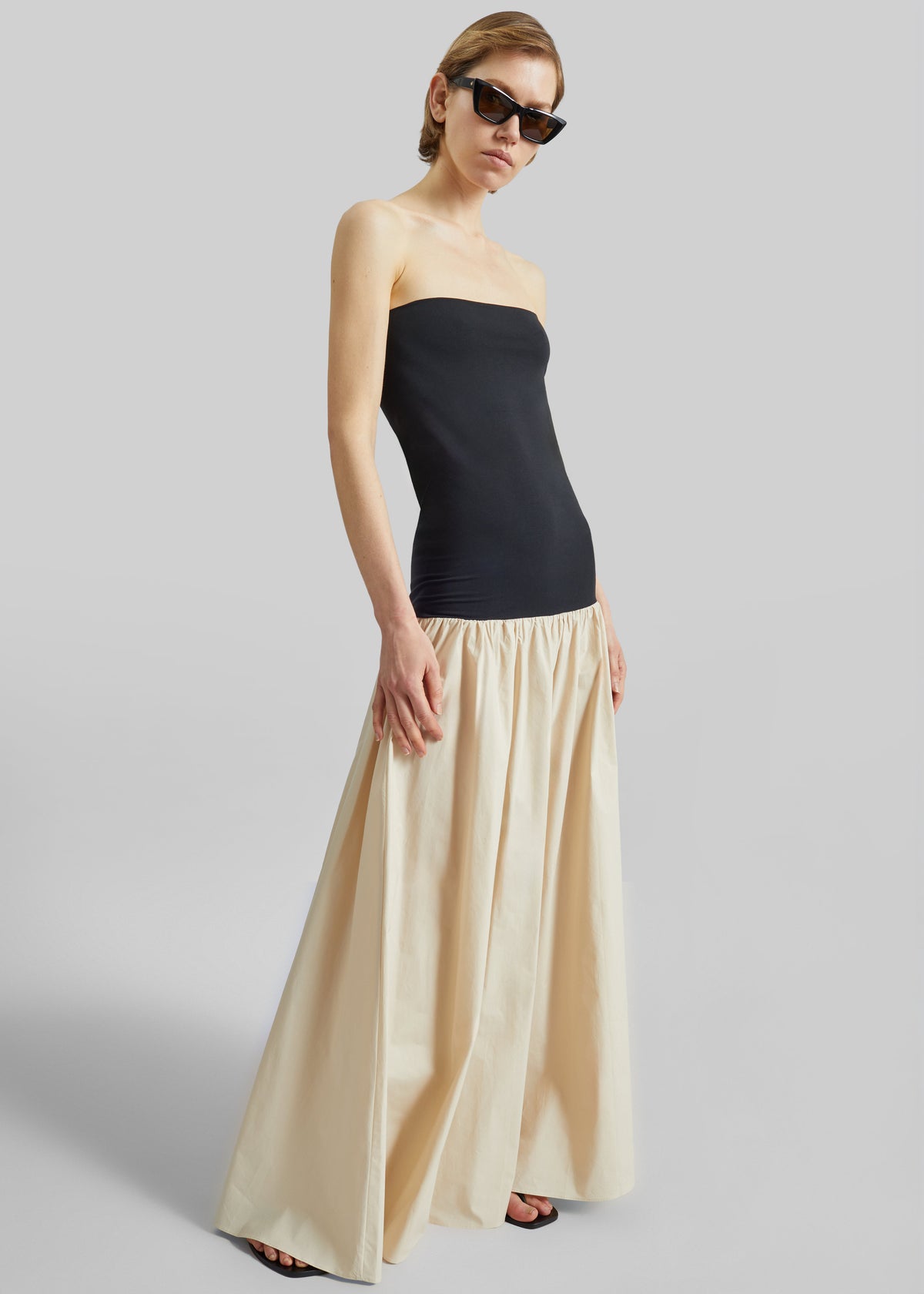 By Malene Birger Marc Cotton Maxi Dress - Oyster Gray - 4